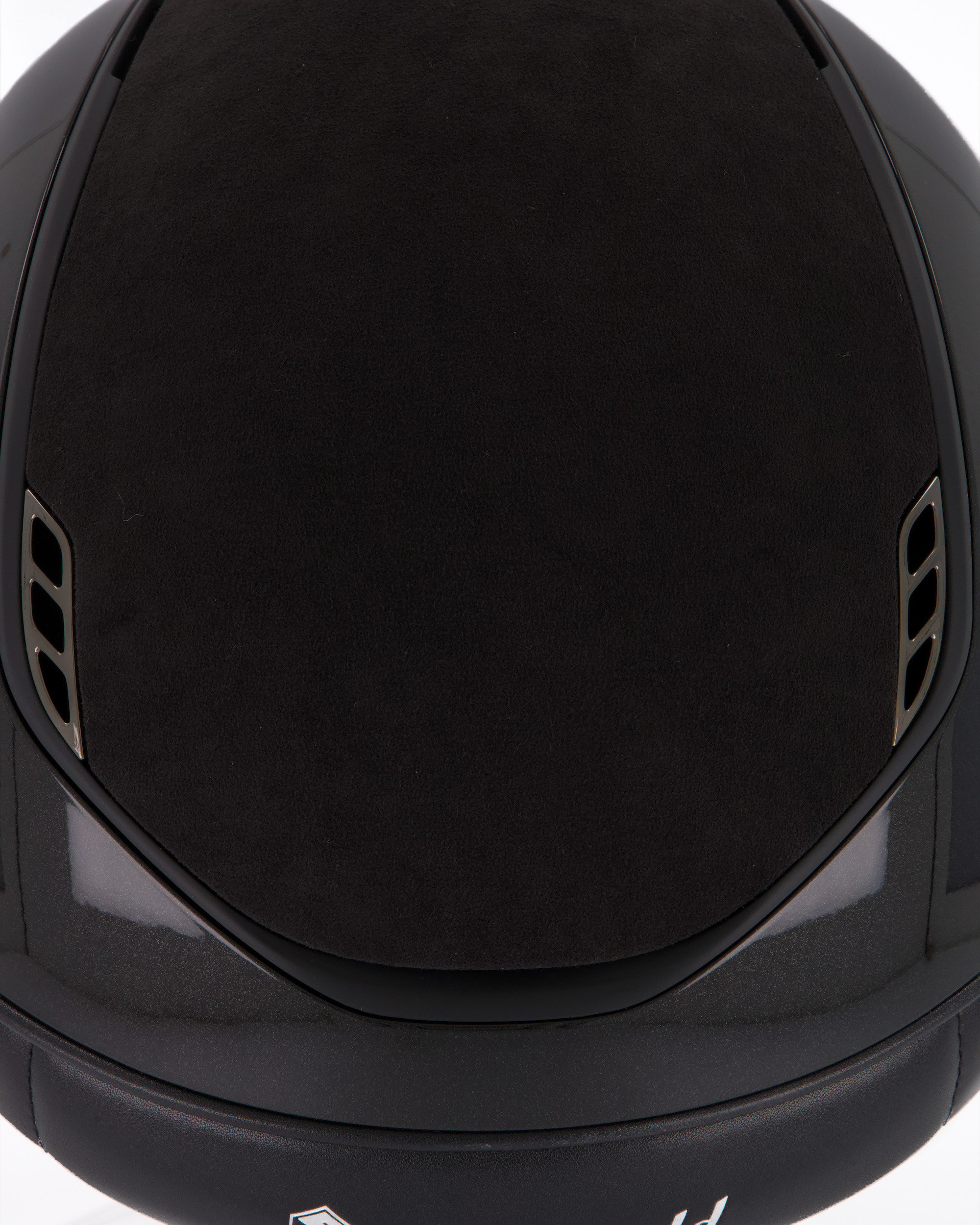 Reithelm 2.0 Miss Shield Shadow Glossy, Top Alcantara black, Frontal Band Flower Swarovski Black, Trim Matt Black, Blason Crystal Fabric Black in schwarz