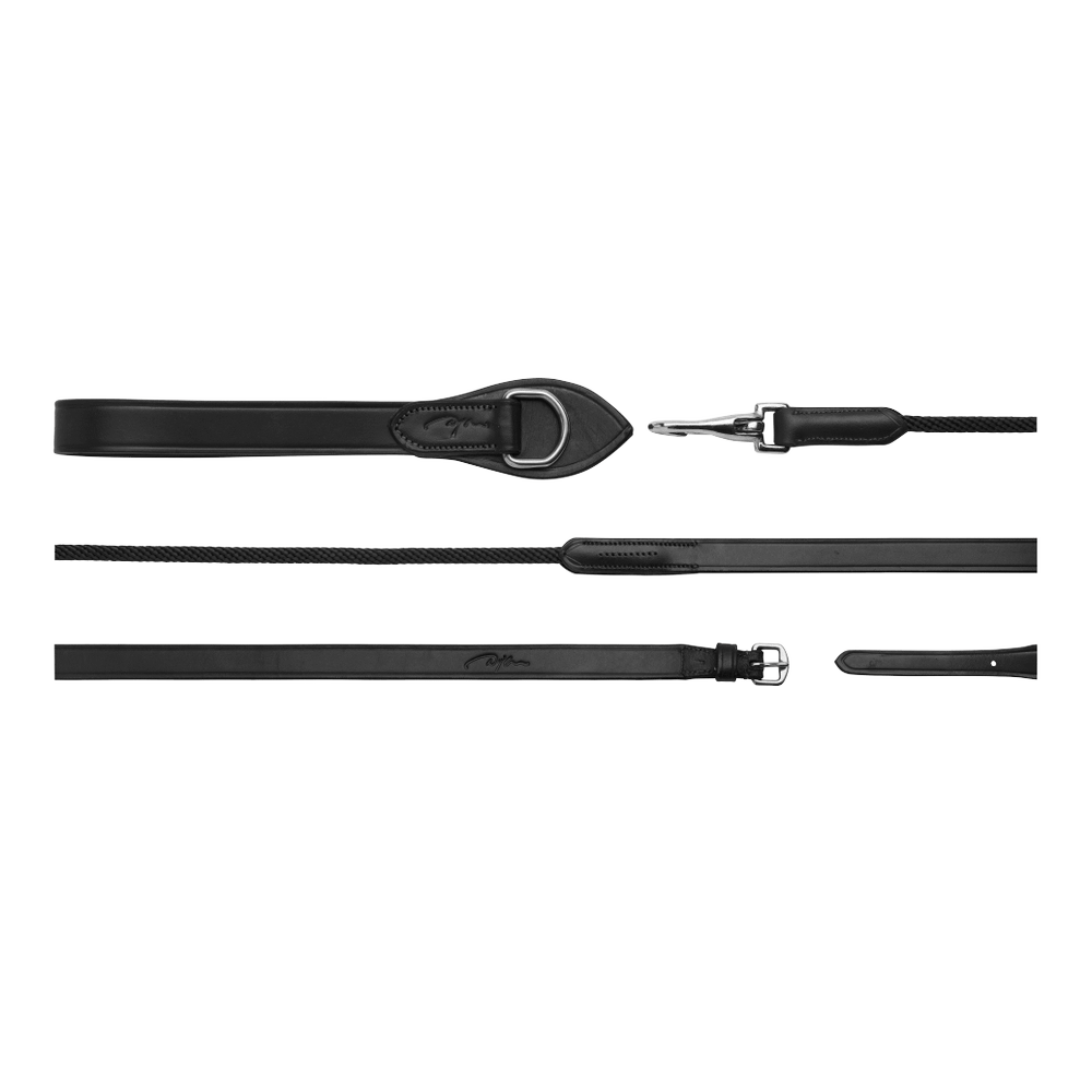 Ausbindezügel Leder/Nylon 5/8"