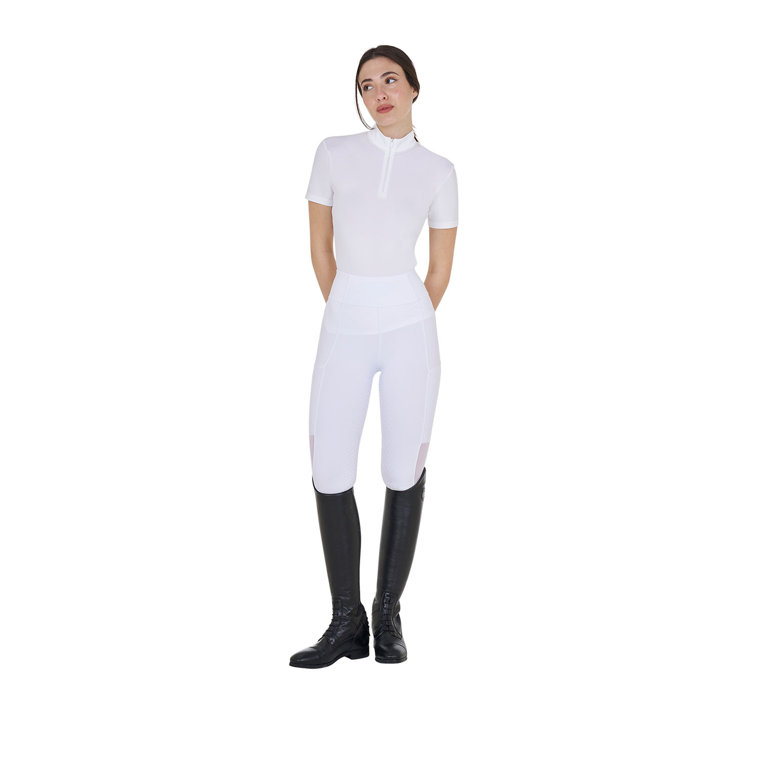 Full-Grip-Reithose für Damen mit perforierten Einsätzen