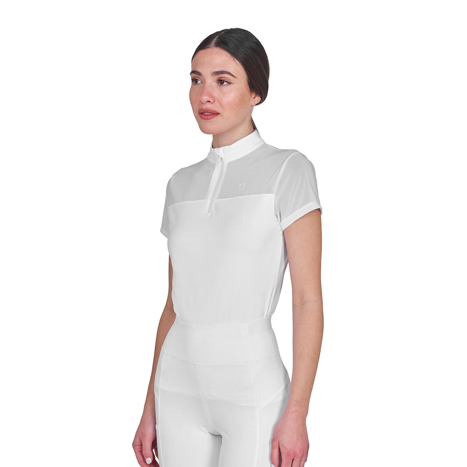 Damen-Trainingspolo mit Mesh-Einsätzen