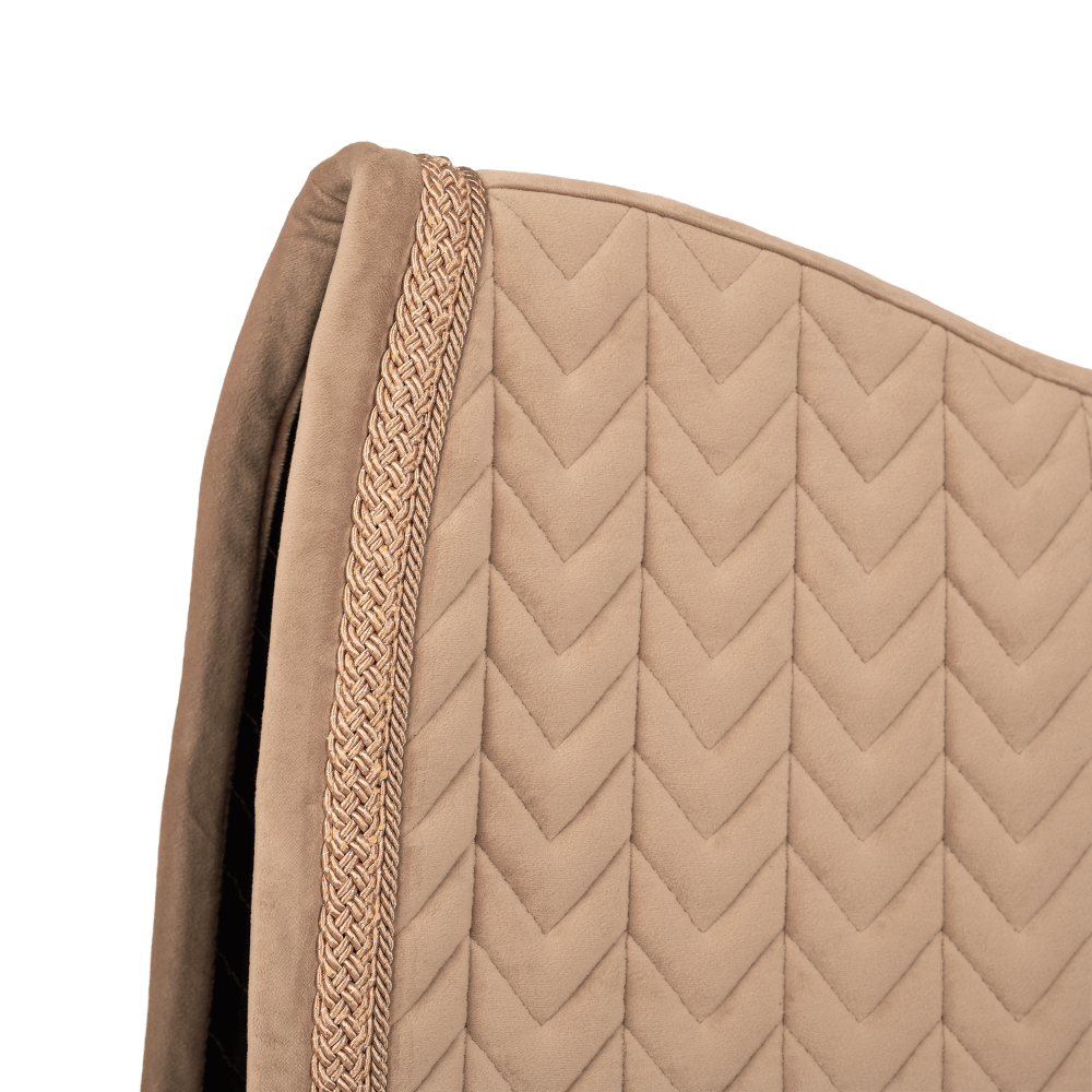 Tapis de selle Velvet Fishbone cordon paillettes tressé