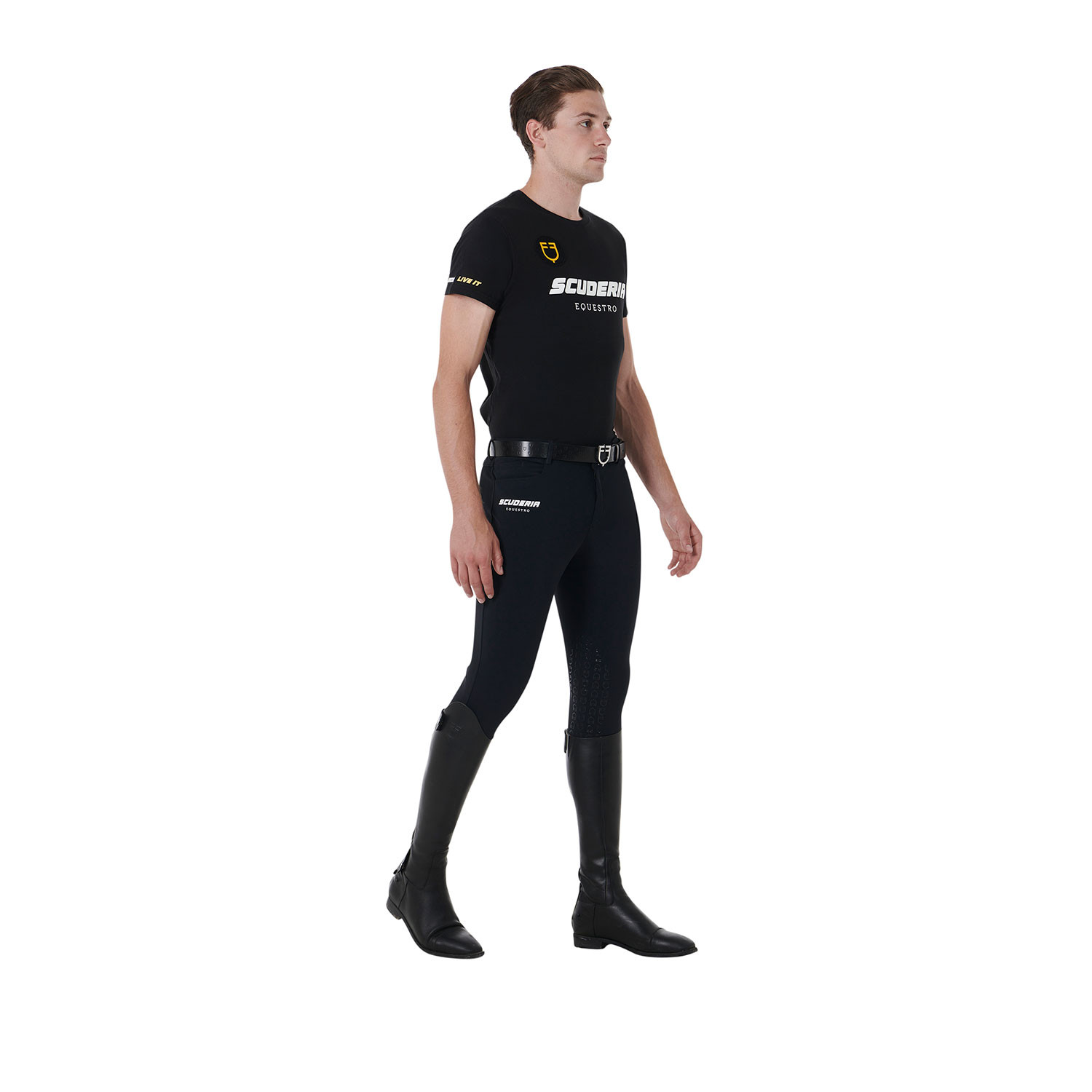 Scuderia Herren-T-Shirt aus Stretch-Baumwolle