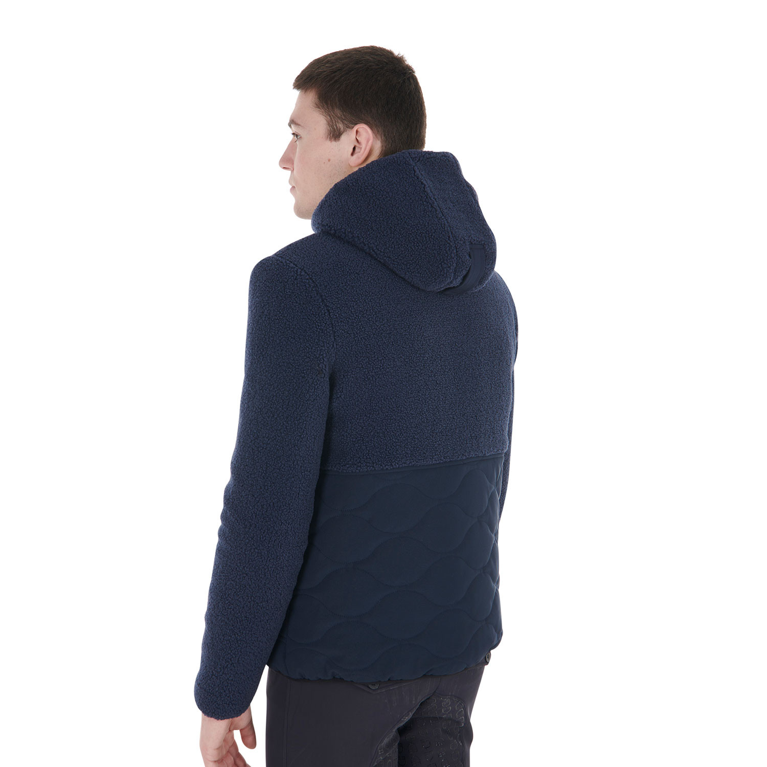 Wasserdichte Herren-Jacke mit Teddy-Einsätzen