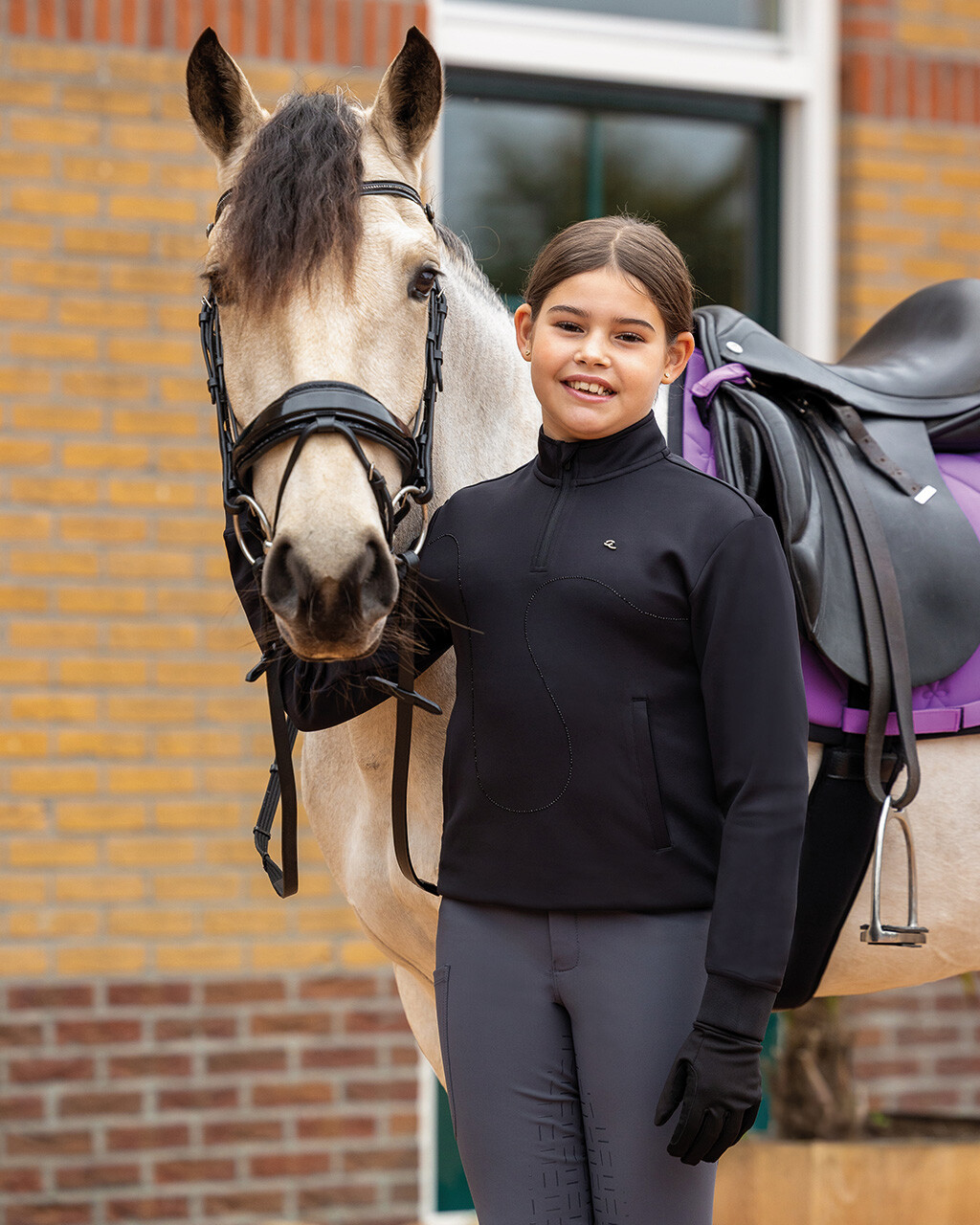 Reithose Livora Junior Vollbesatz