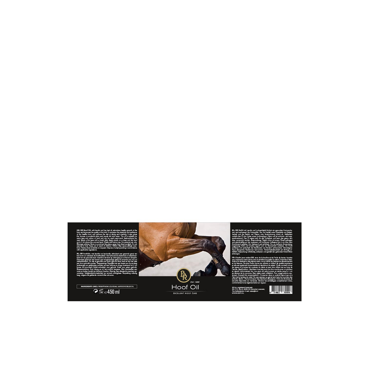 Hoof Oil with brush 450 ml