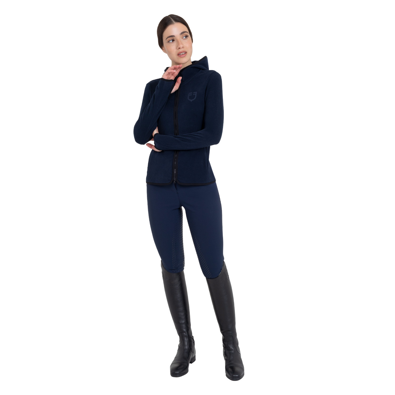 Damen-Fleece-Sweatshirt mit Reißverschluss