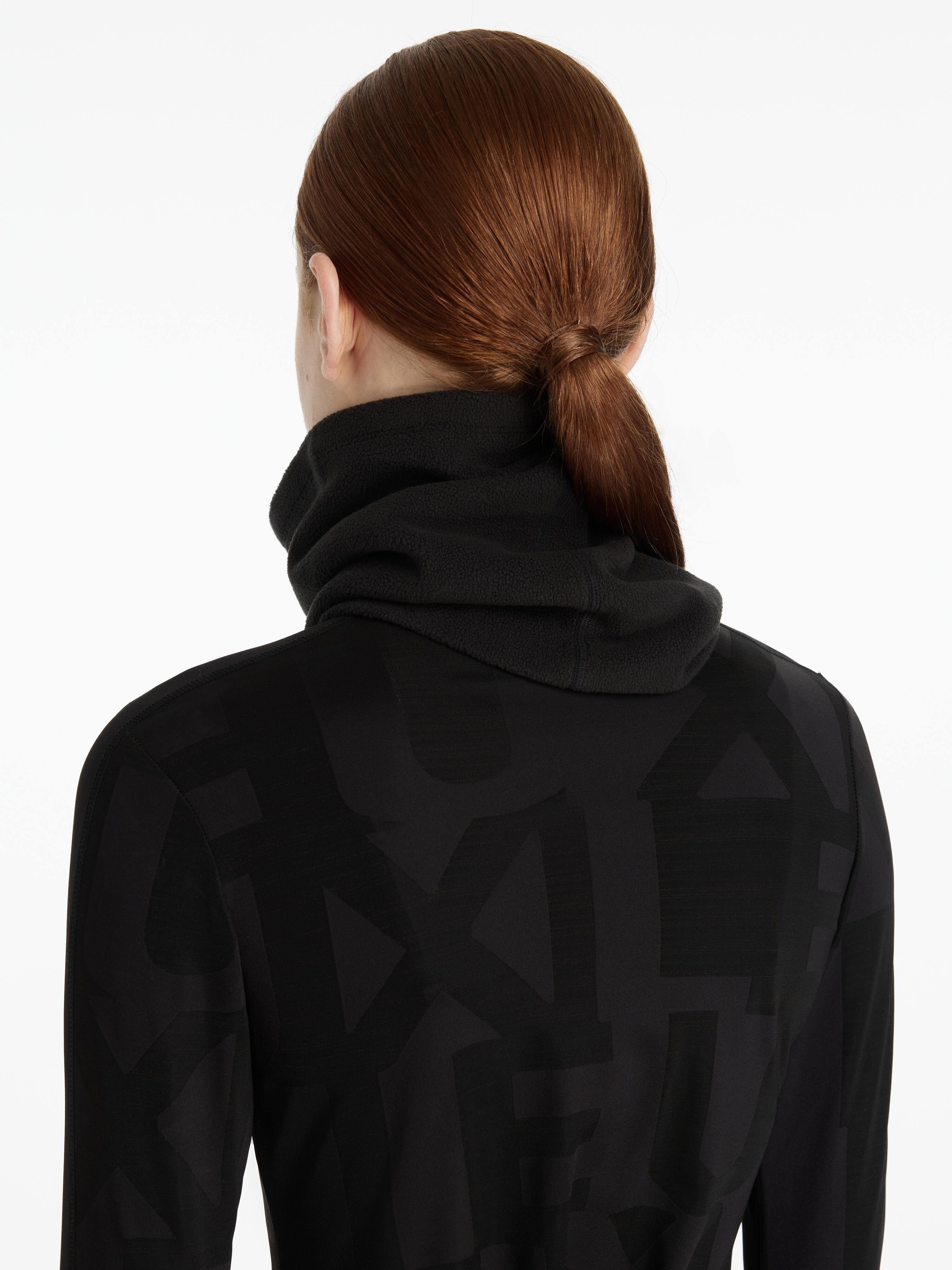 Fleece Loop-Schal Schwarz