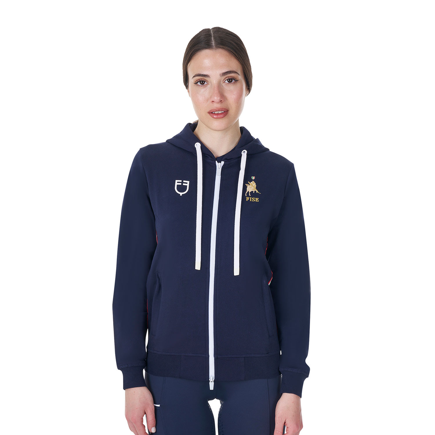 Fleece-Hoodie X FISE für Damen