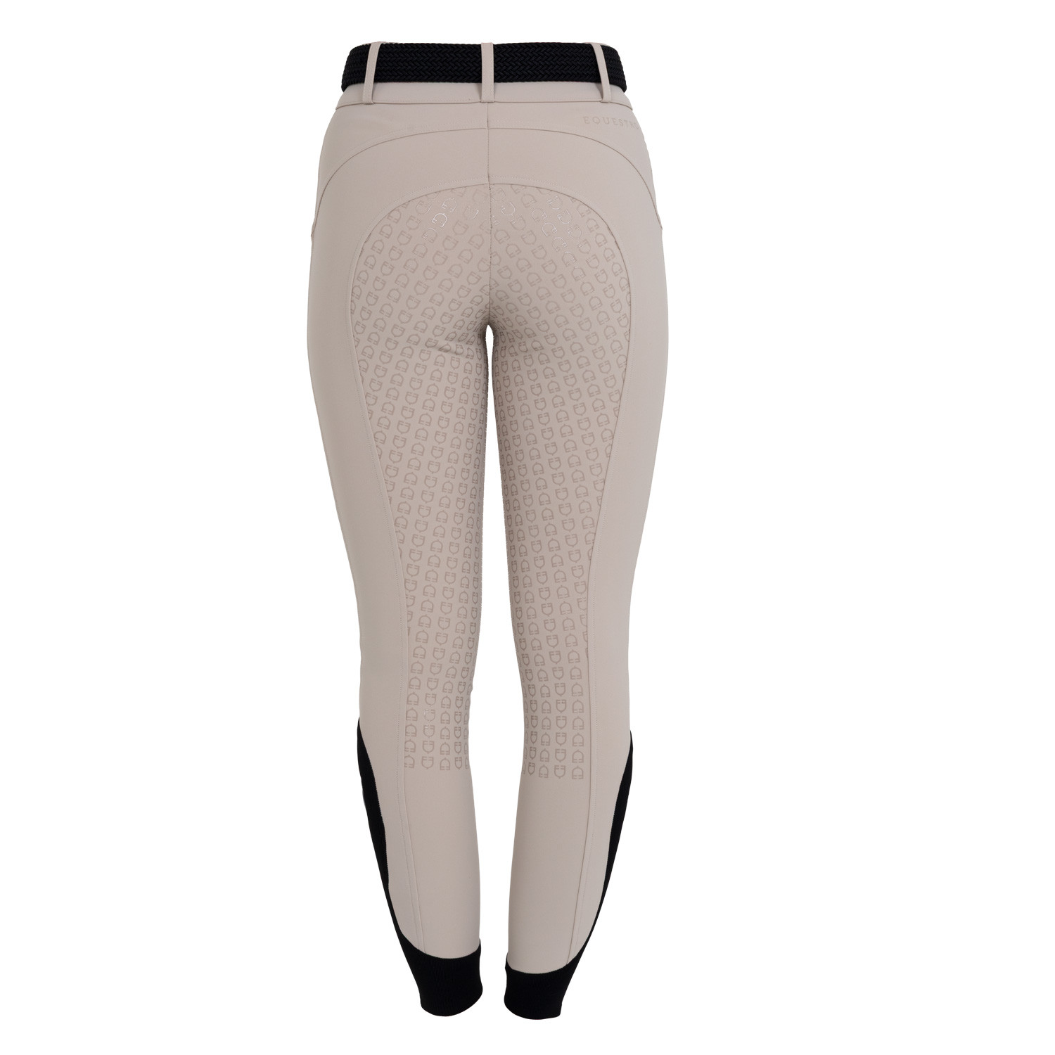 Pantalon d'équitation femme taille haute à fond intégral en tissu bi-stretch