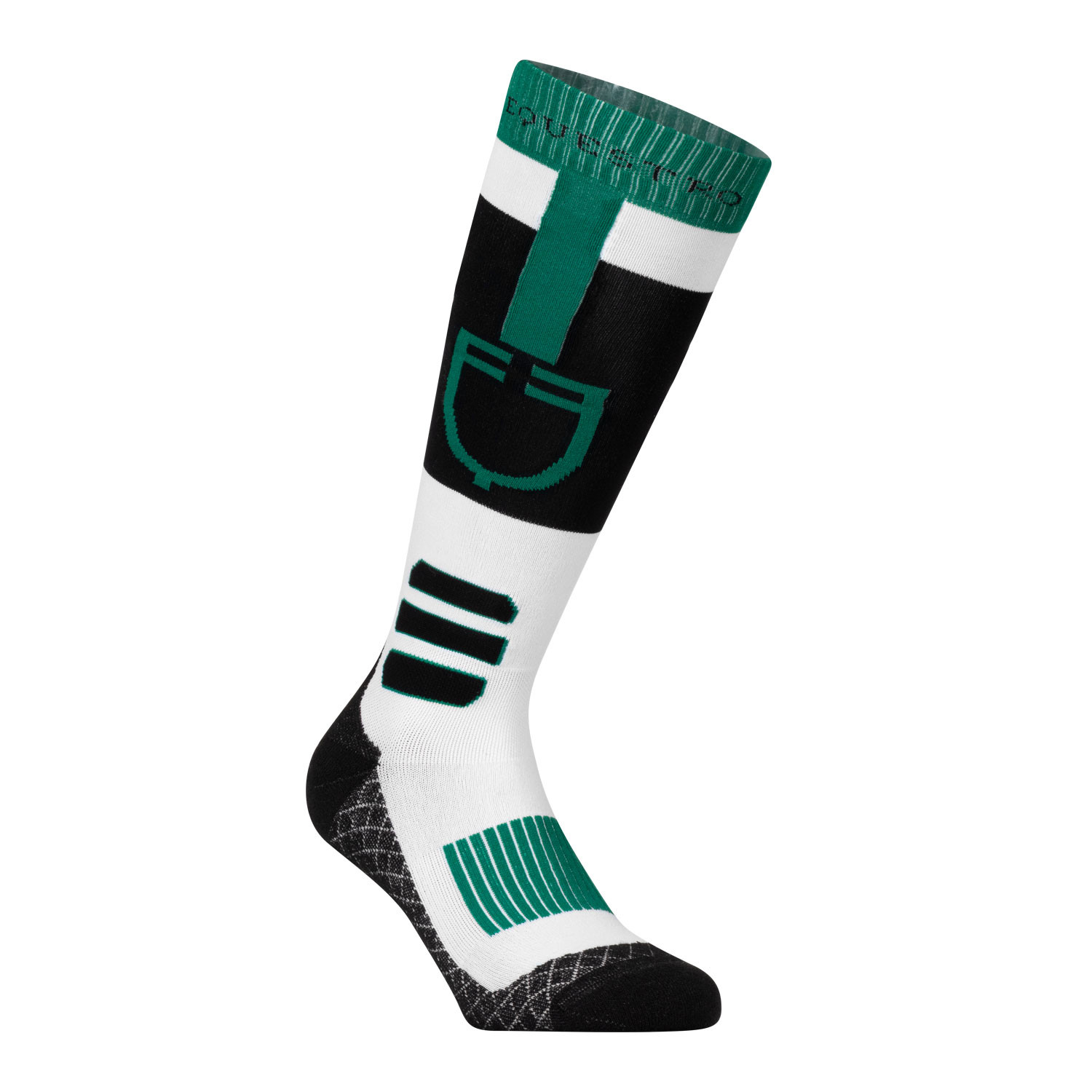 Socke aus atmungsaktivem Funktionsgewebe mit Logo