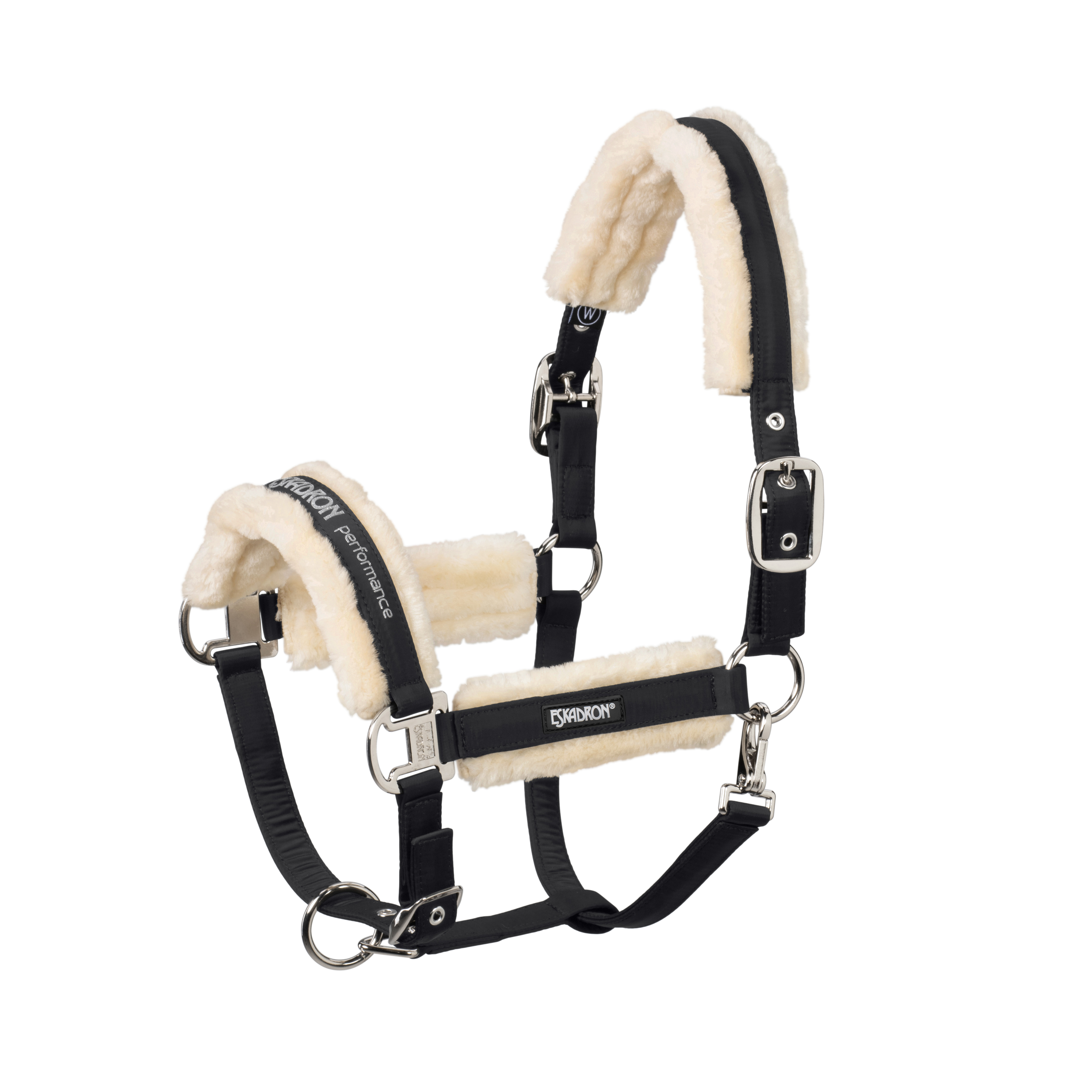 Halter Fauxfur Double Pin