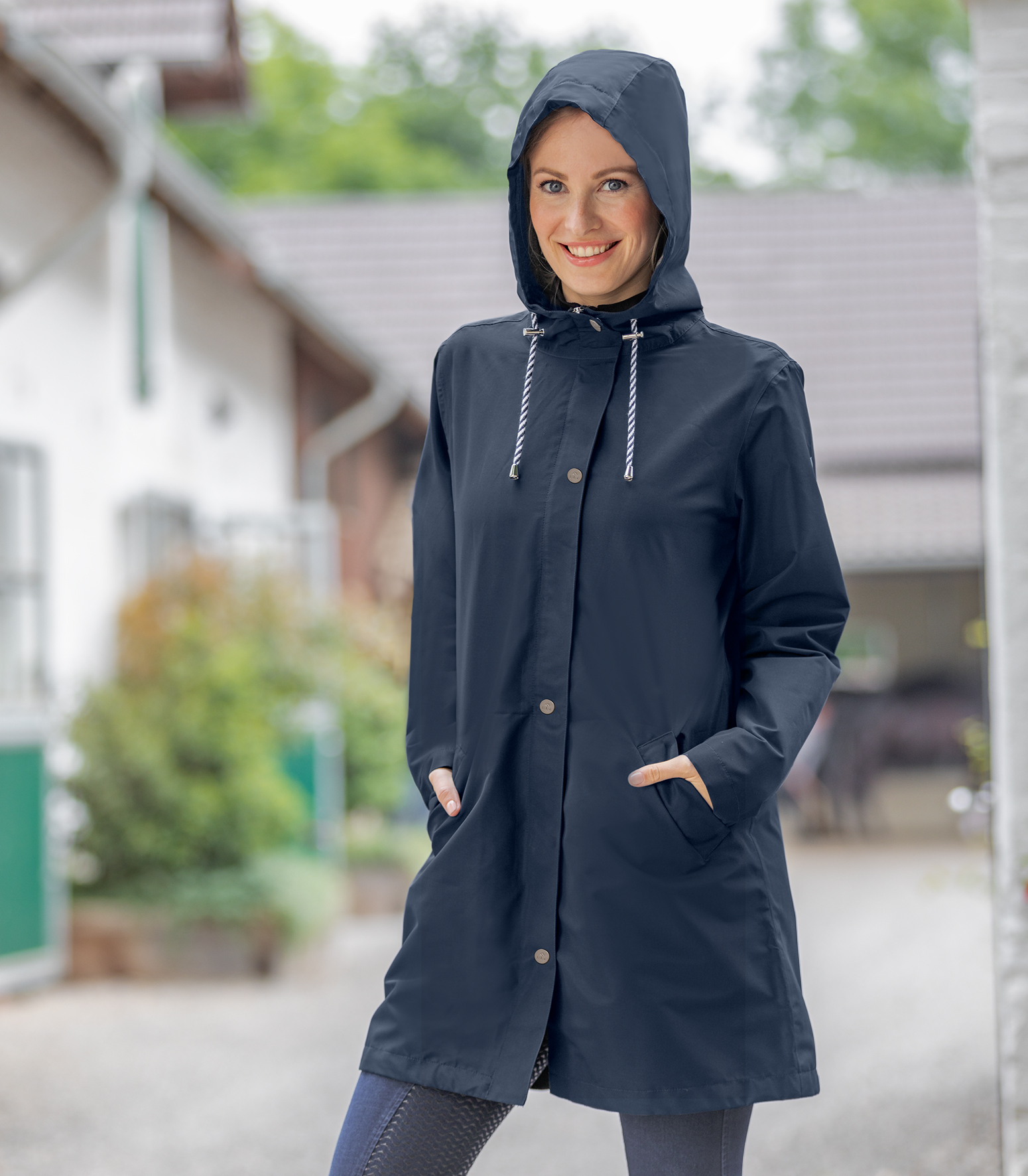 Regenmantel Emilia in nachtblau