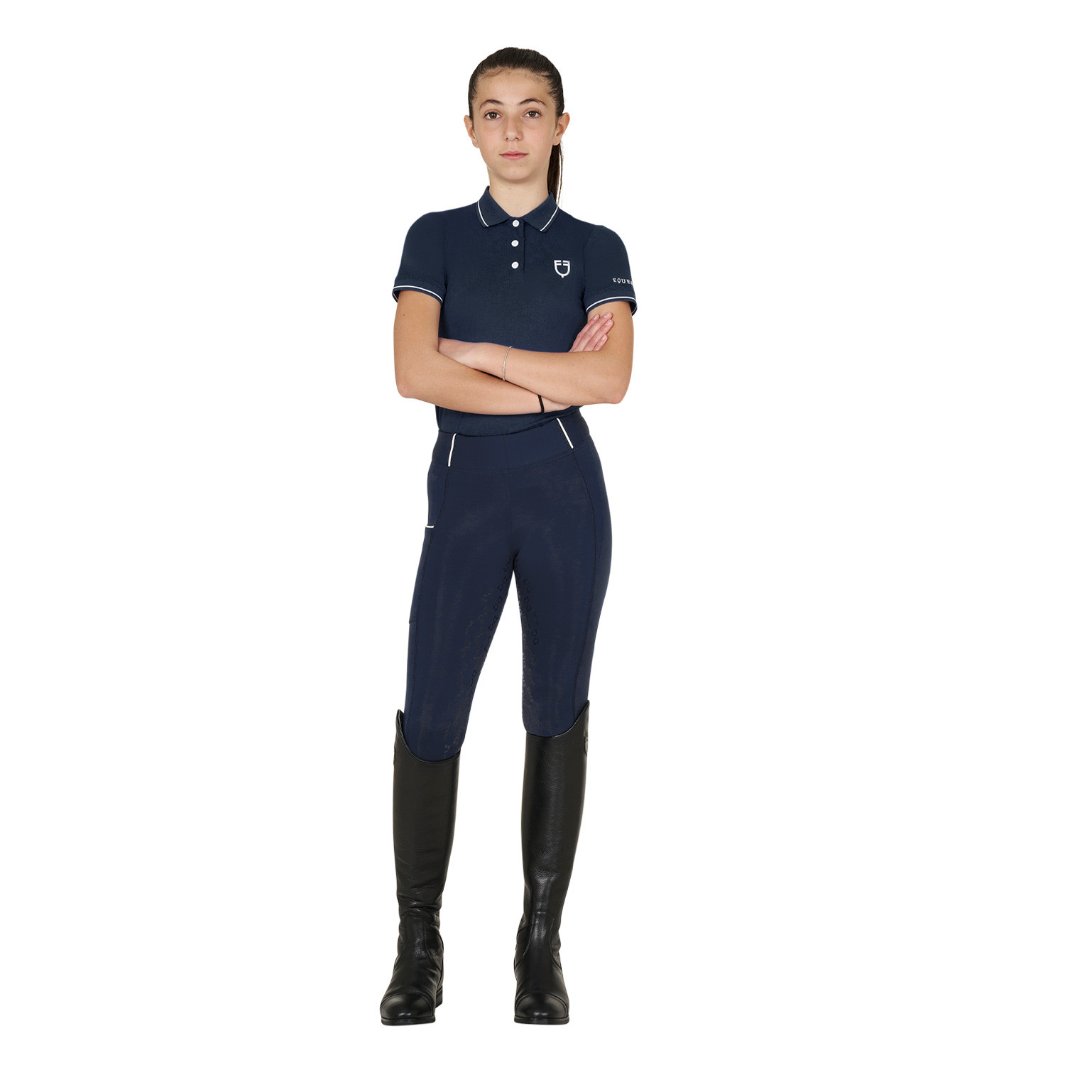 Kinder-Polo Slim Fit aus antibakteriellem Funktionsmaterial