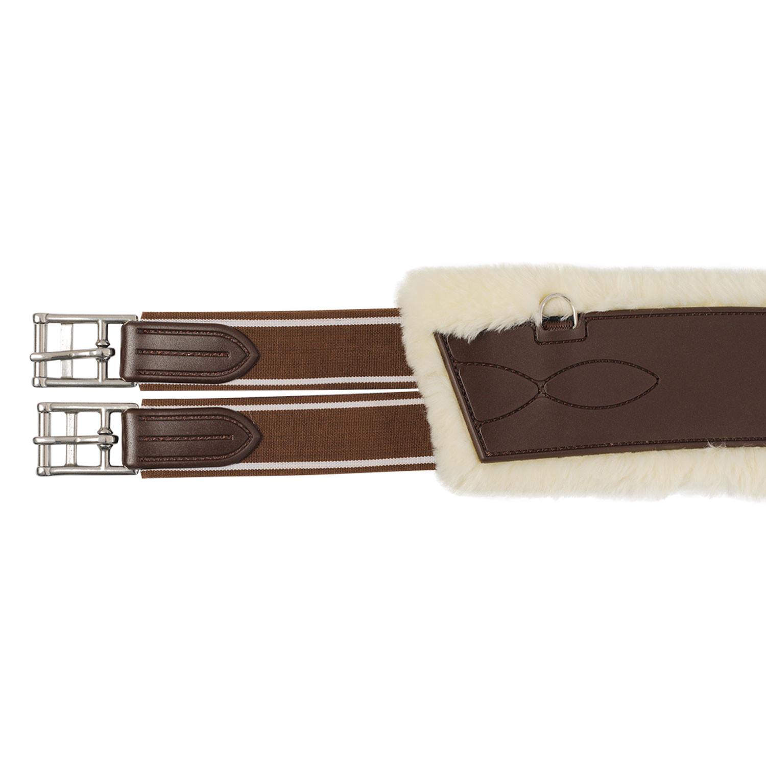 Spring-Sattelgurt Classic Gel PVC abnehmbares Kunstlammfell