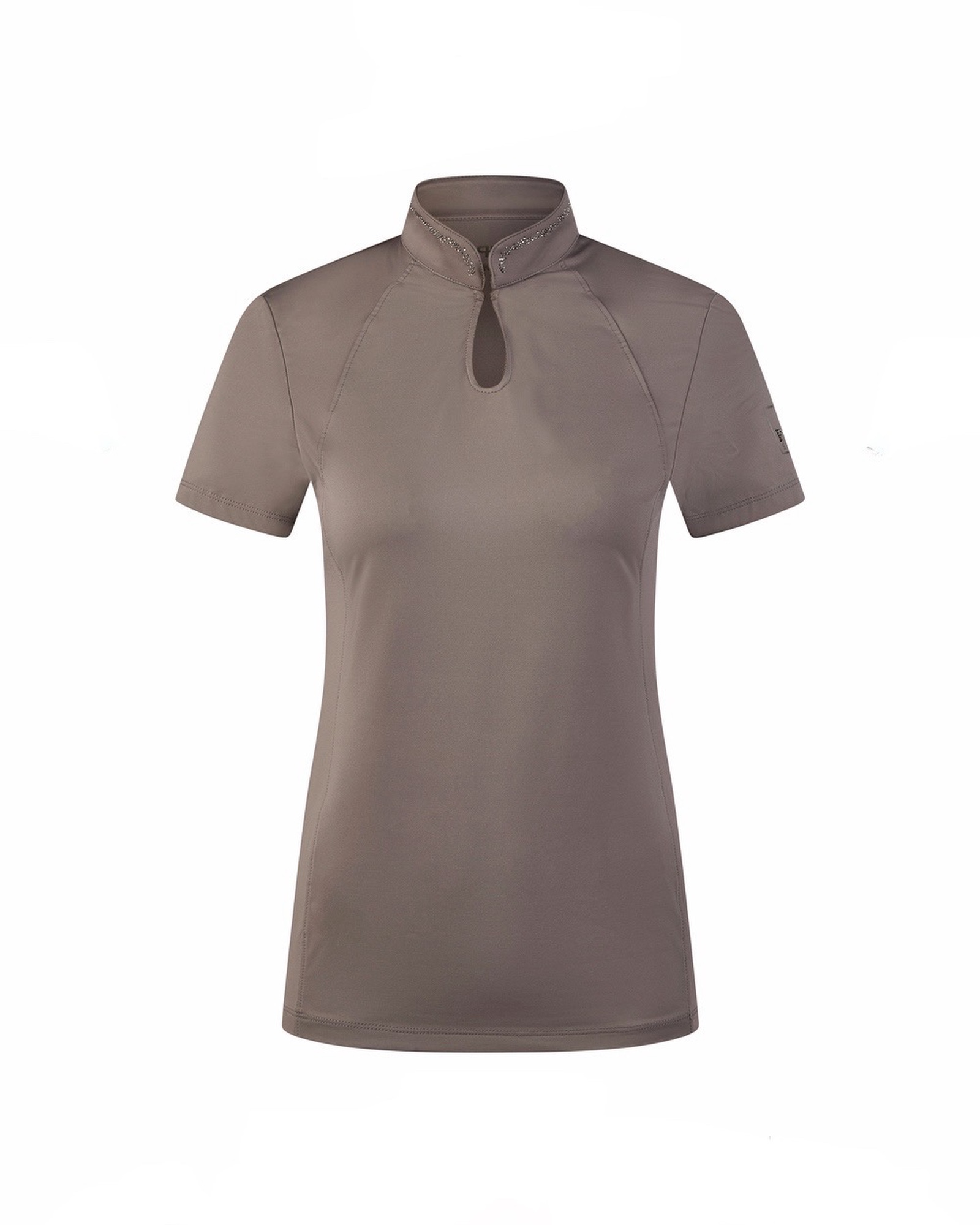 Ladies button selection shirt in mystic grey
