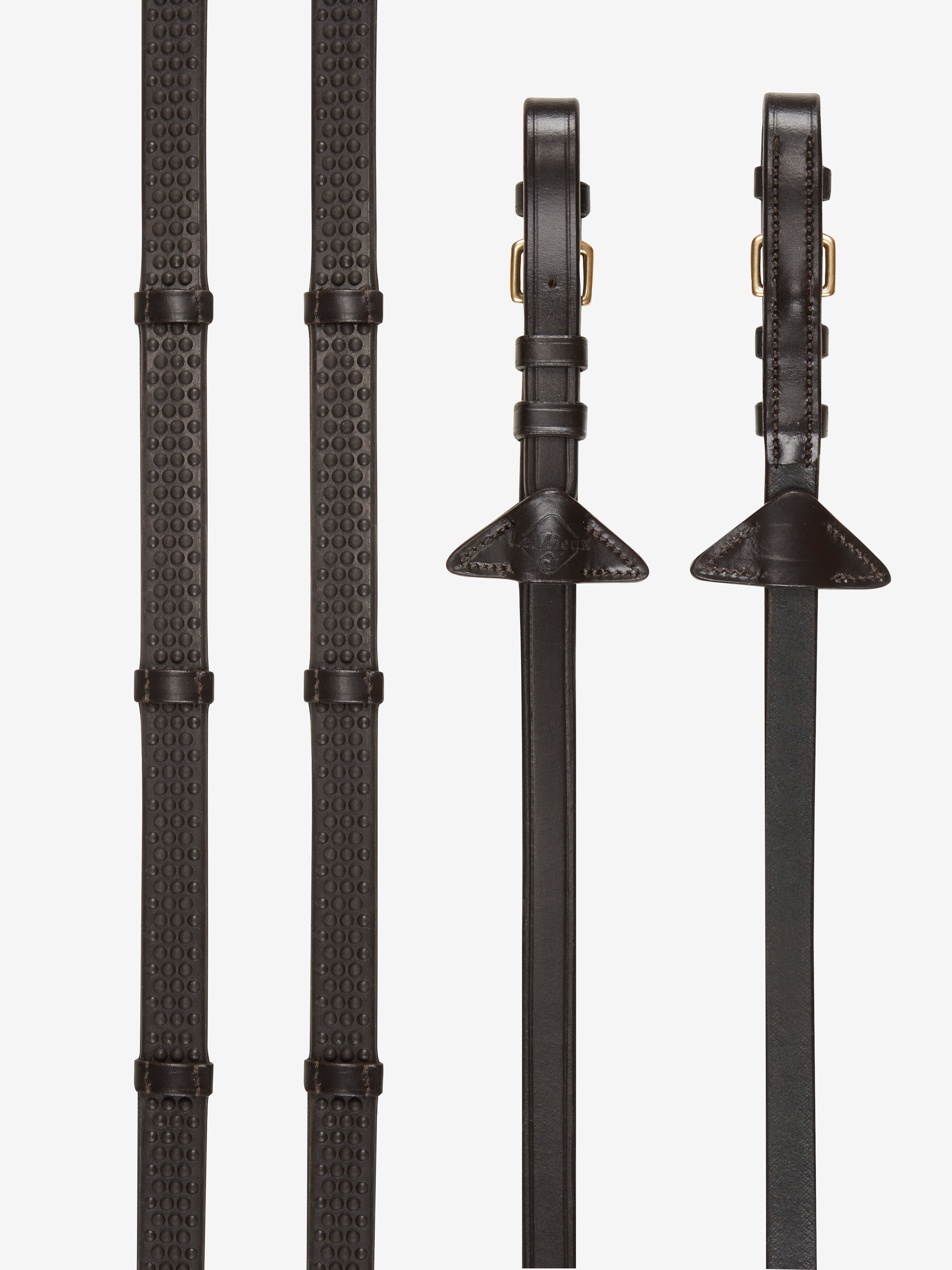 Zachte rubberteugels met stoppers bruin/zilver