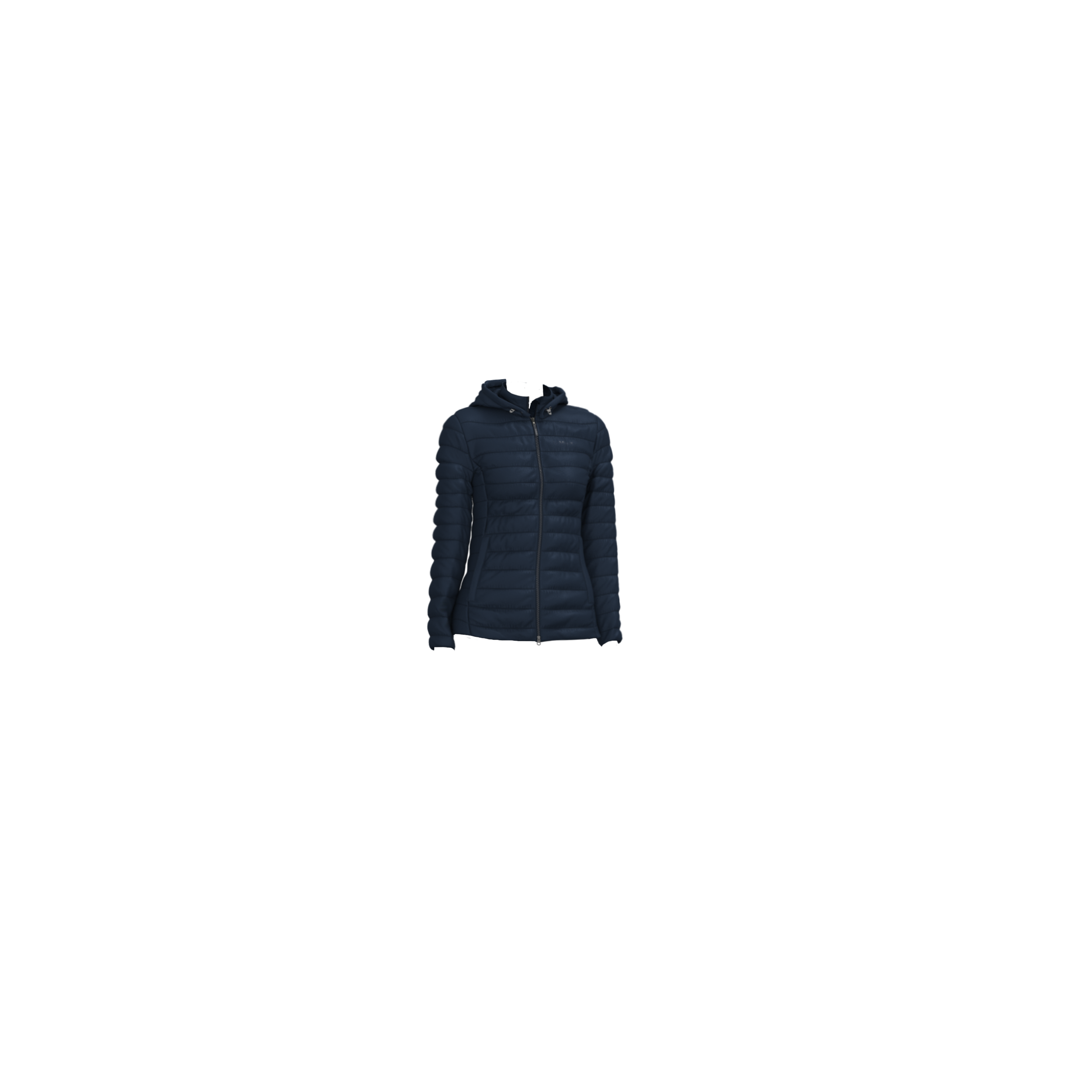 Rose Steppjacke mit Kapuze
