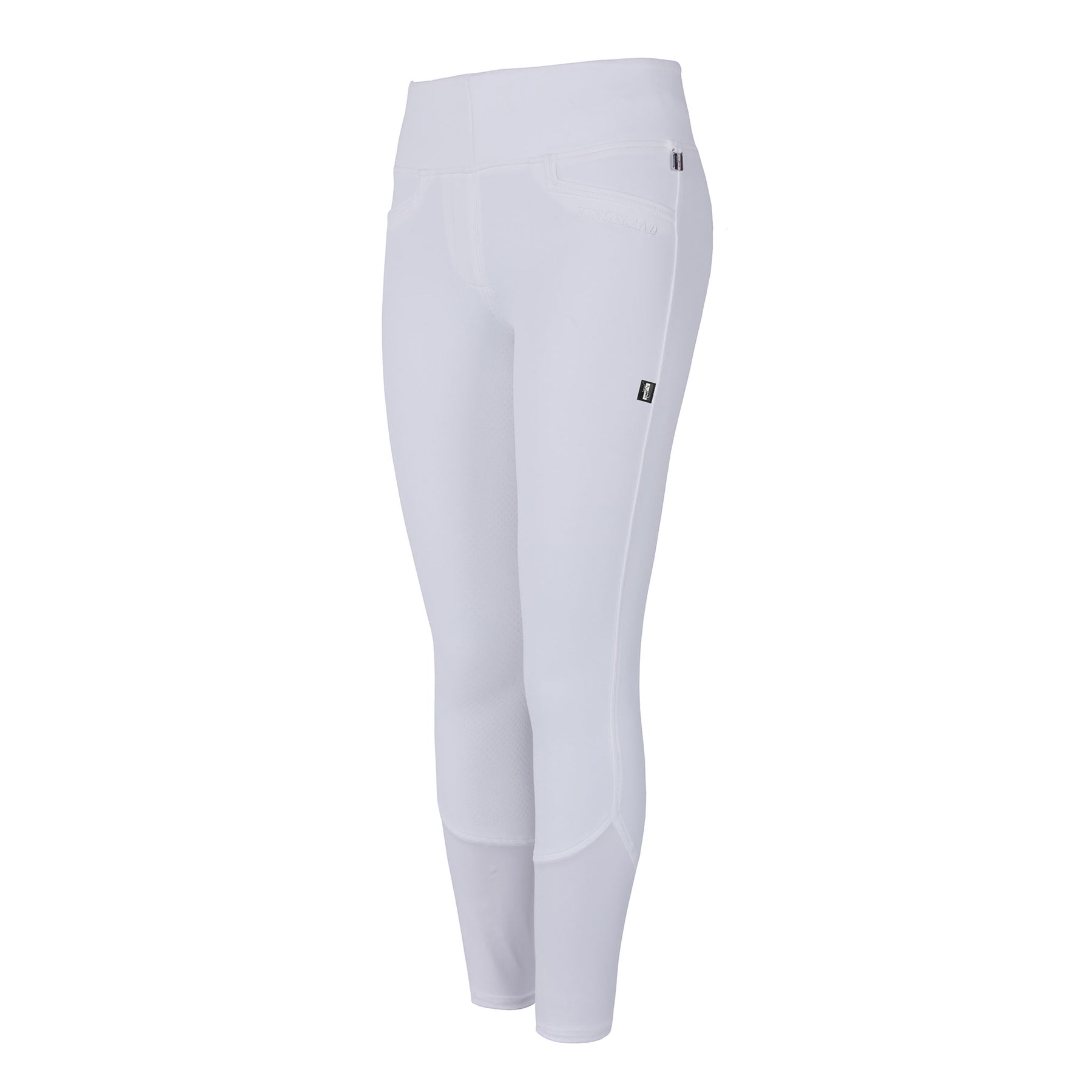 Ladies riding leggings KLkatja, E-Tec with full grip in white