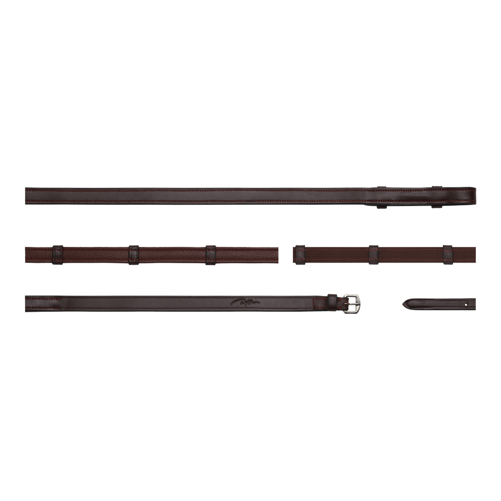 5/8" (16 mm) Jagdzügel mit 7 Lederstegen (ohne Stopper)