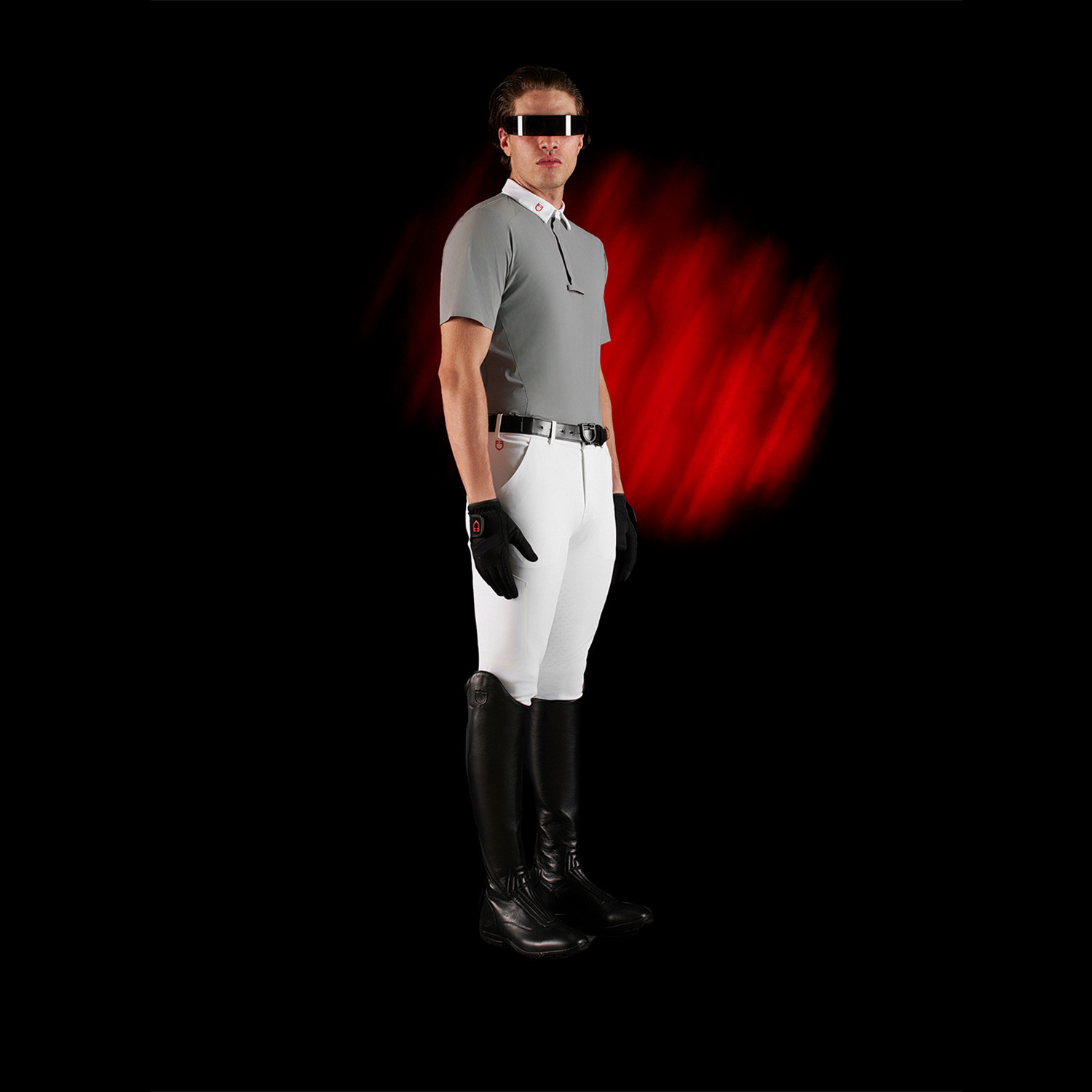Herren-Turnierpoloshirt mit kurzen Ärmeln und Knöpfen