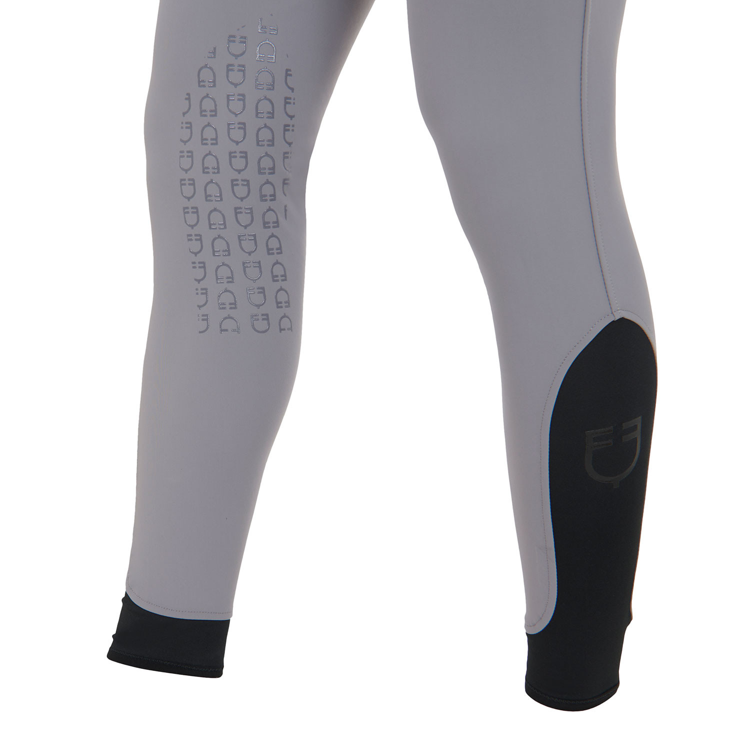 Schmale Herren-Reithose mit Grip und Logo