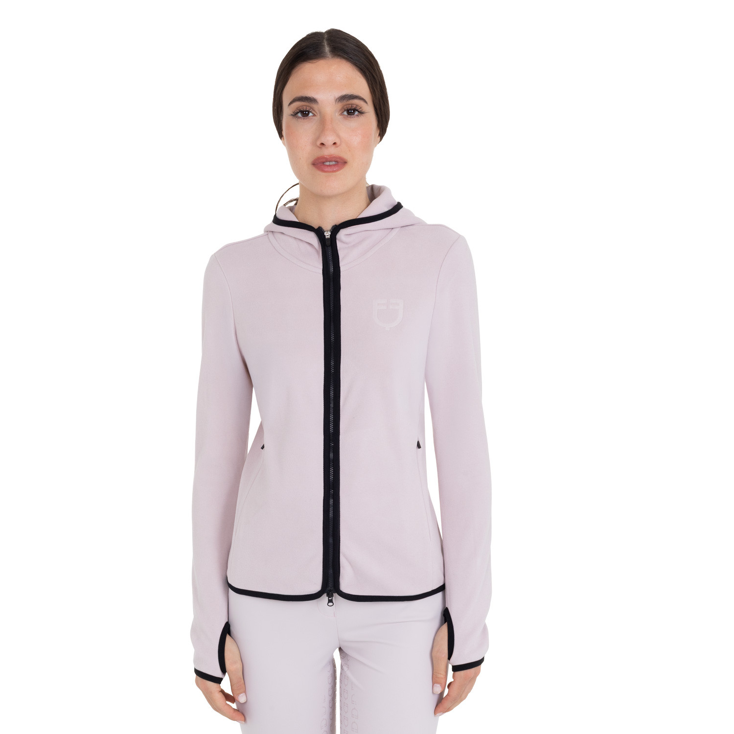 Damen-Fleece-Sweatshirt mit Reißverschluss