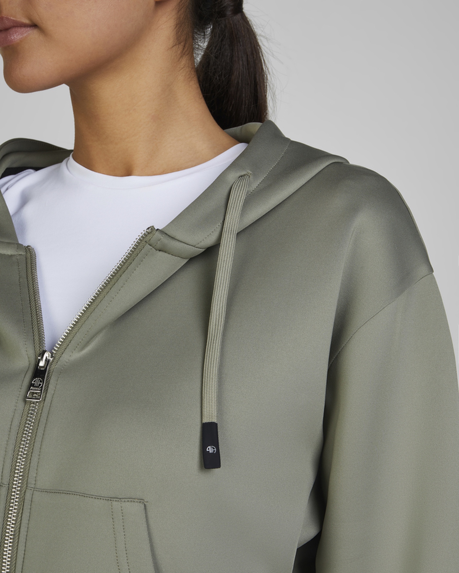 Sweatshirt jacket ladies athleisure 