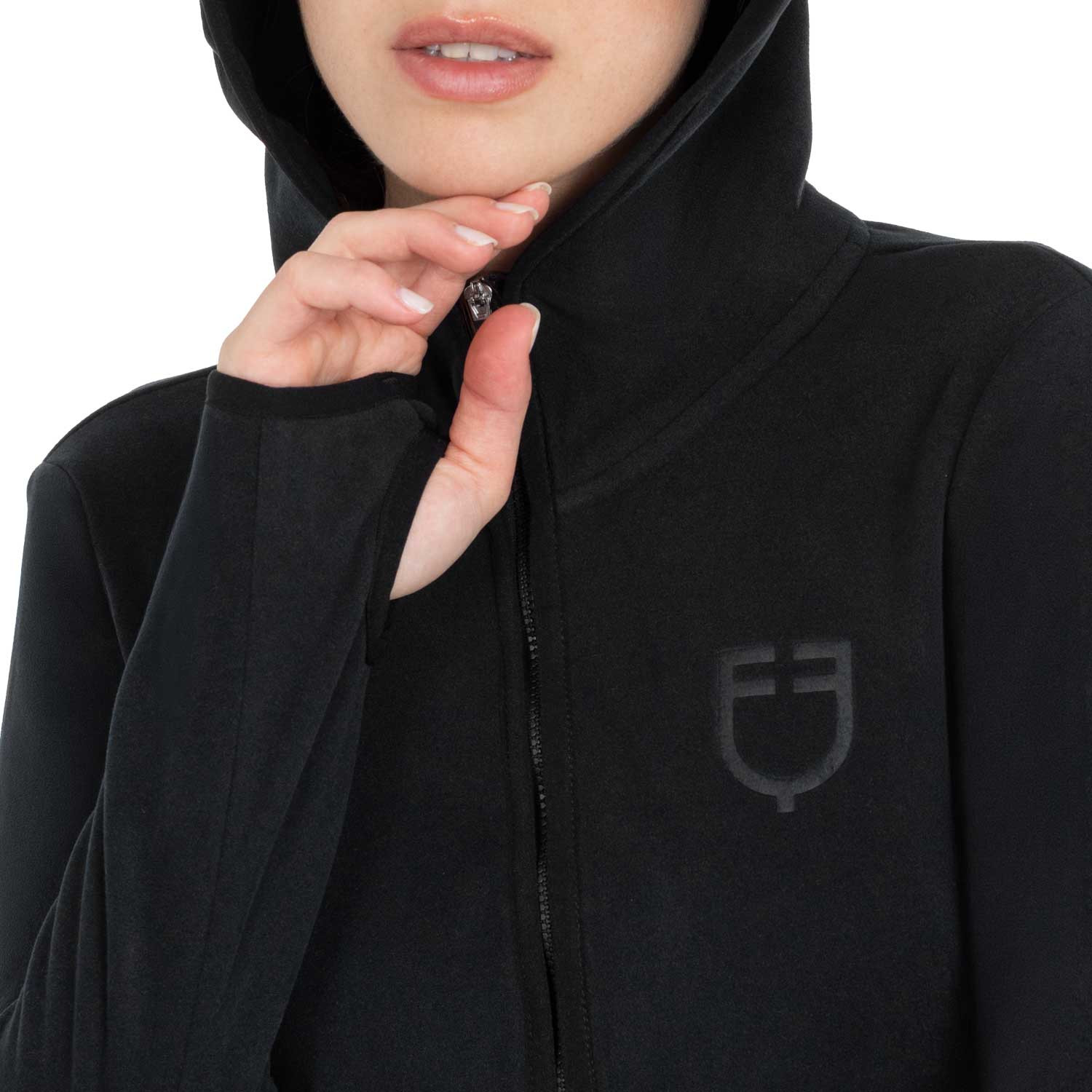 Damen-Fleece-Sweatshirt mit Reißverschluss