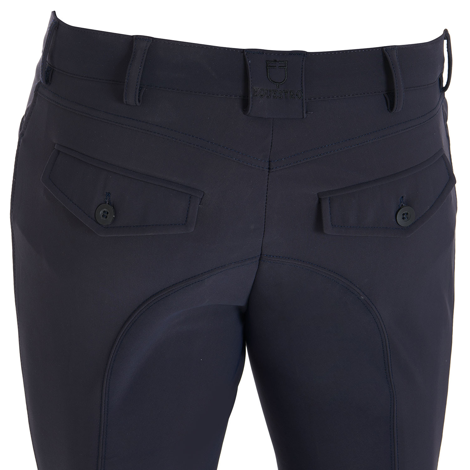 Schmale Herren-Reithose mit Grip und Logo