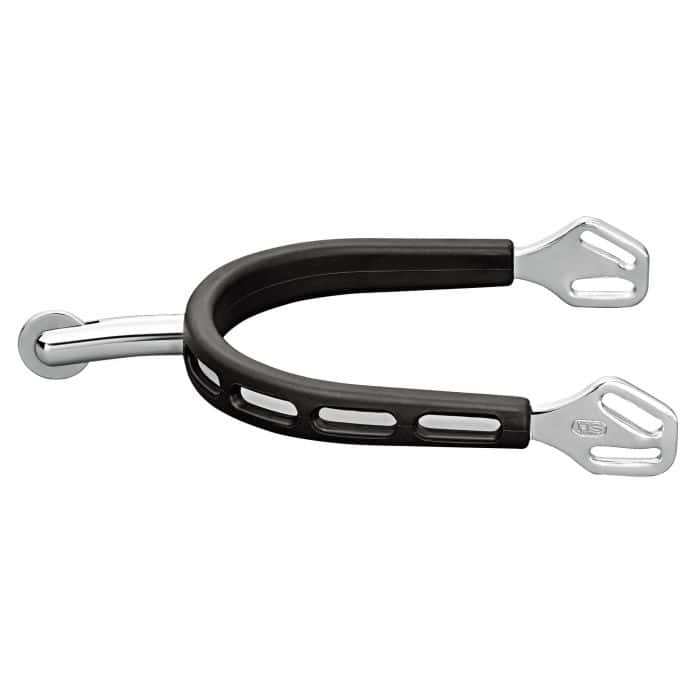 Spurs Ultra Fit Extra Grip rounded spike with small wheel in black