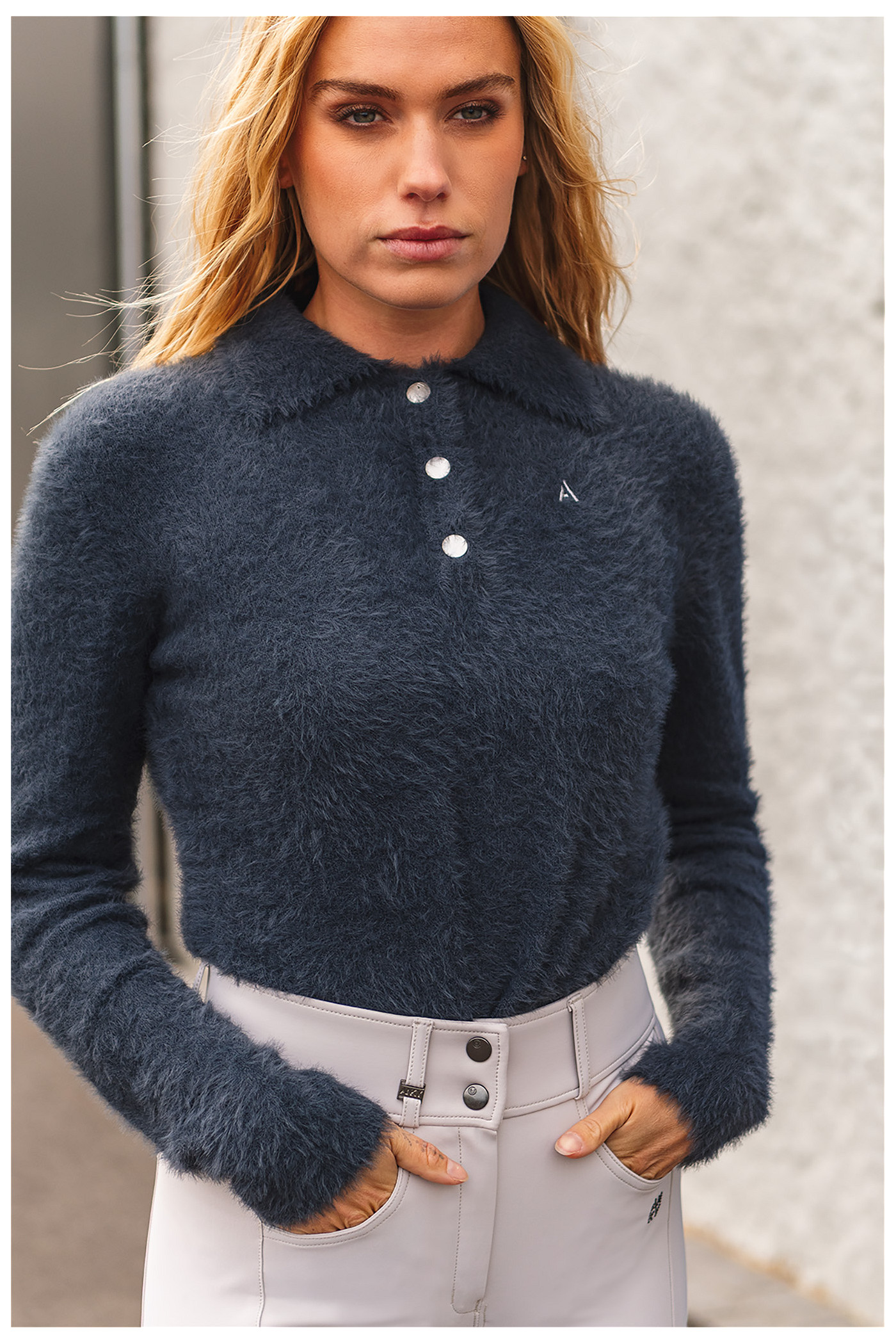 Langarm-Fleece-Polo ATC262201