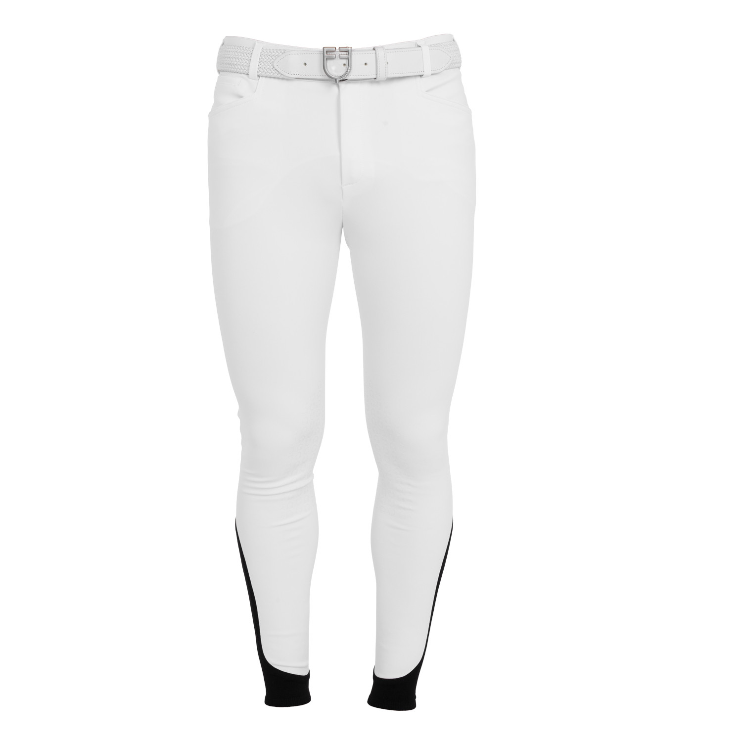 Herren-Reithose Slim Fit mit Kniebesatz