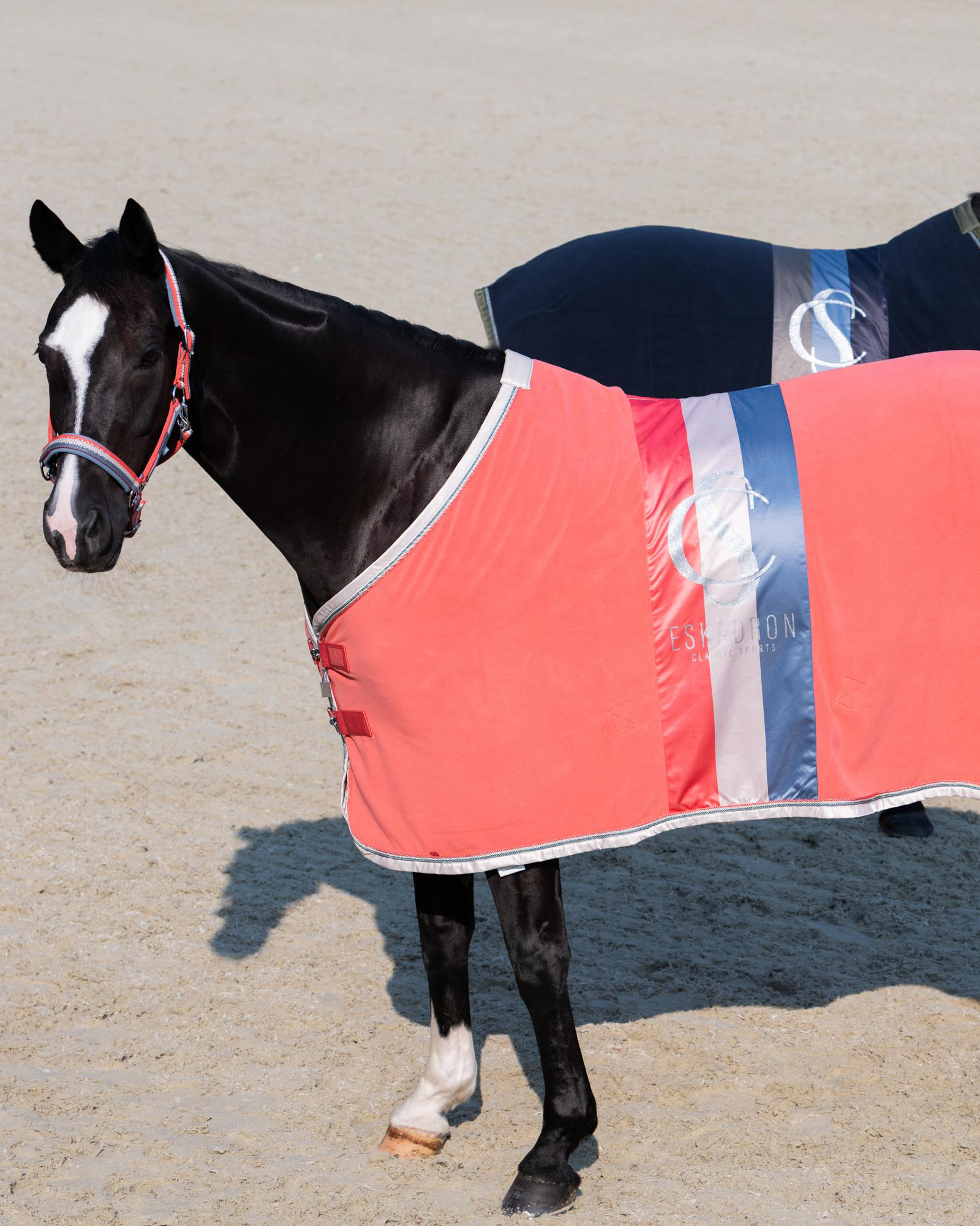 Abschwitzdecke Classic Sports Fleece Stripe