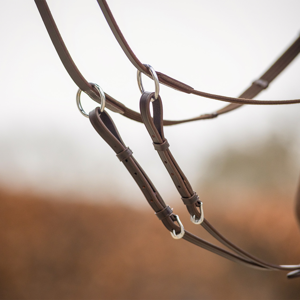 Front harness with luxury stitching