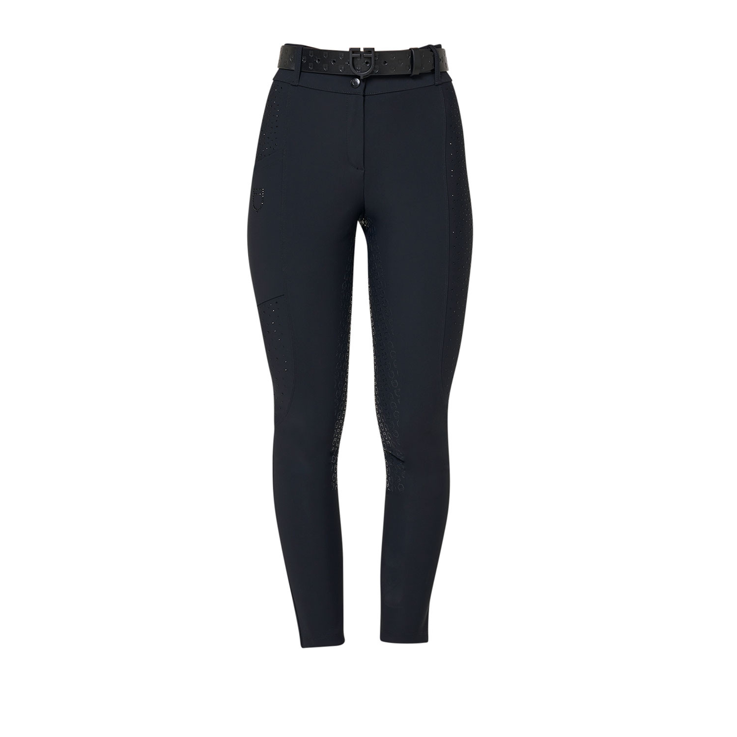 Damen-Vollbesatz-Reithose mit hohem Bund und Strasssteinen