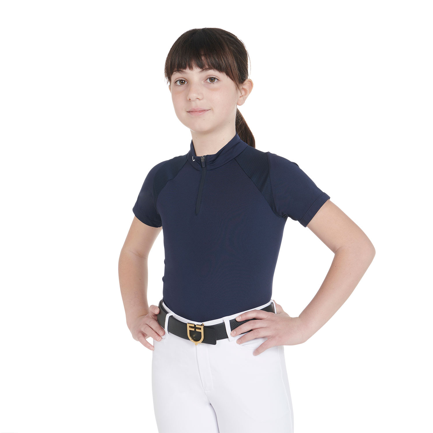 Schmales Kinder-Trainingspolo High Performance