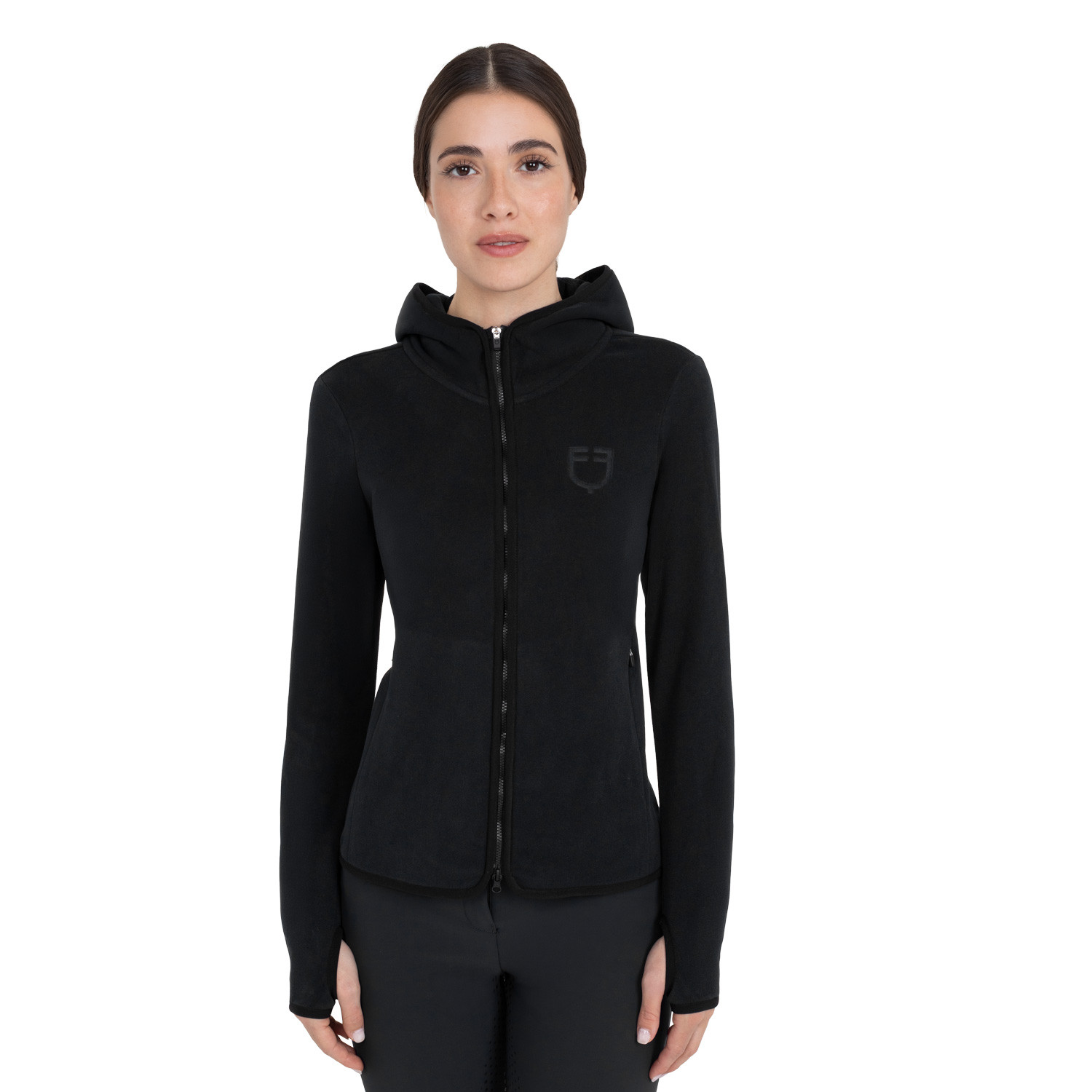 Damen-Fleece-Sweatshirt mit Reißverschluss