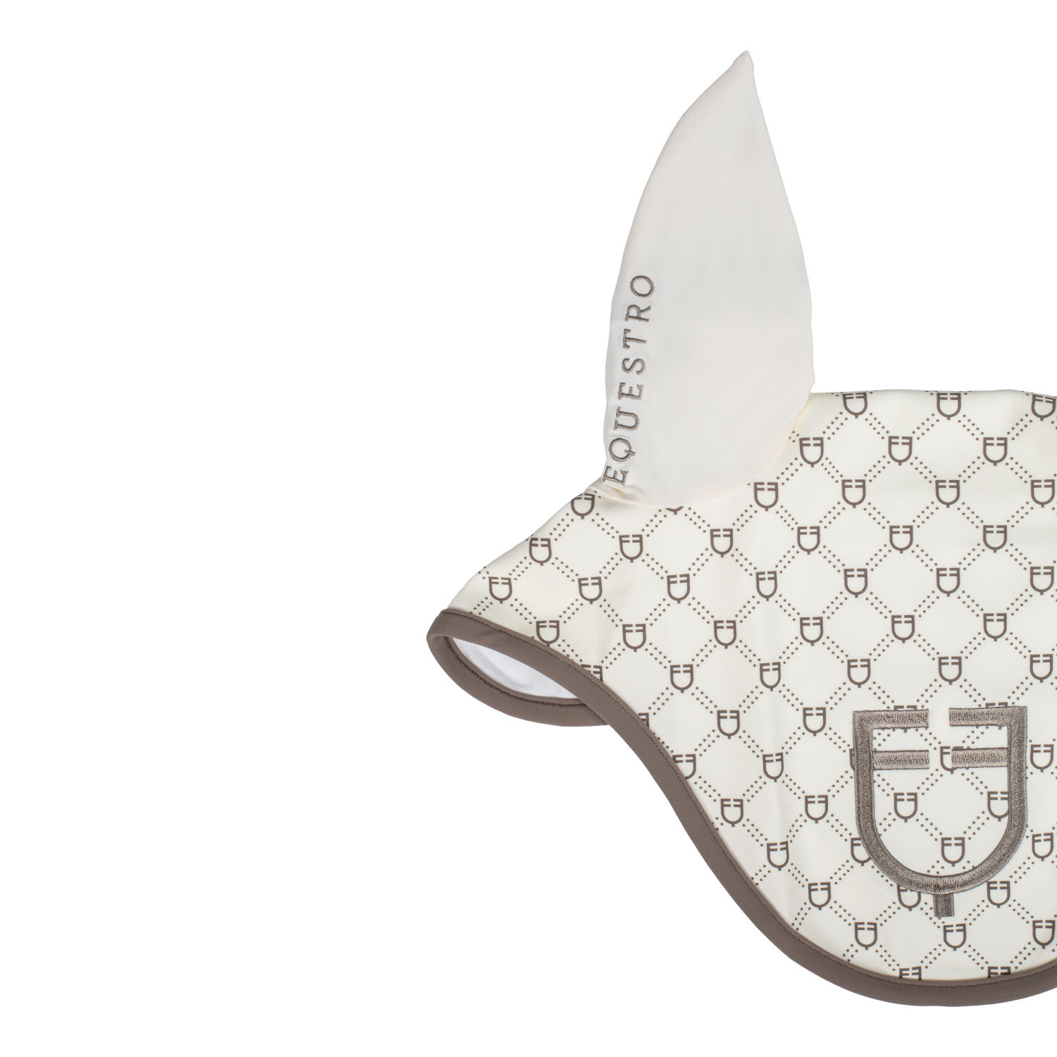 Fliegenhaube mit Monogramm-Print