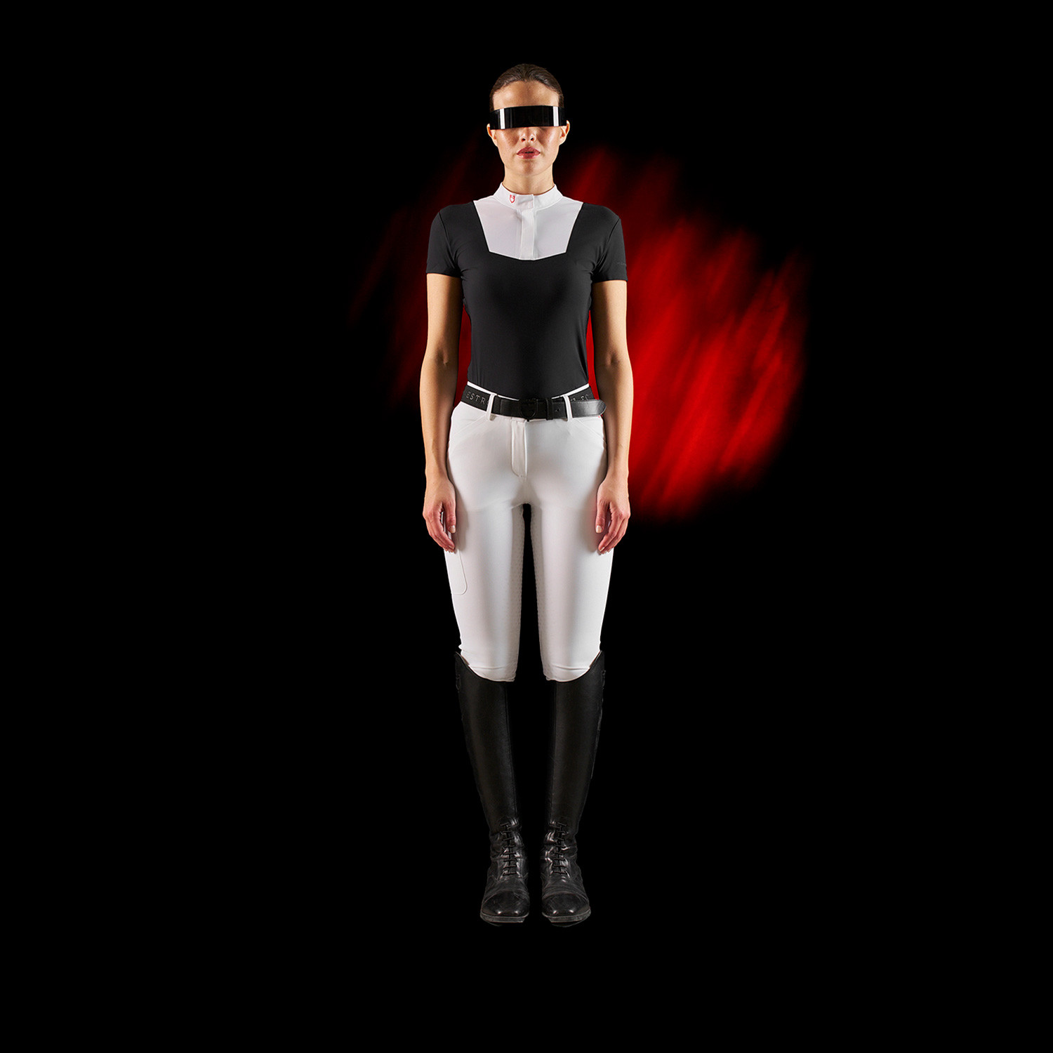 Damen-Turnierpoloshirt mit kurzen Ärmeln und Knöpfen