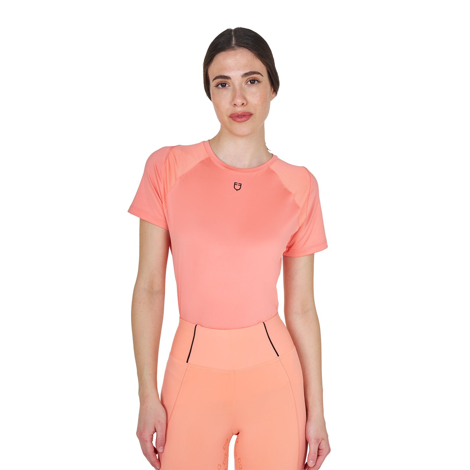 Damen-Trainingsshirt Slim Fit technisch