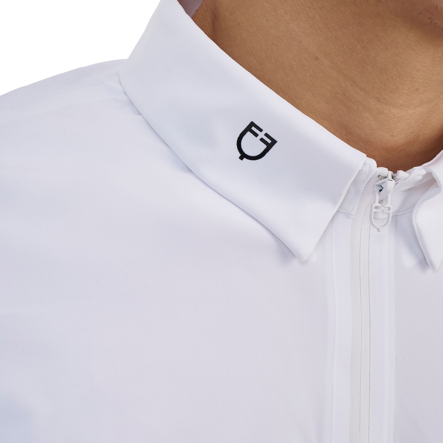 Herren-Turnierpoloshirt mit kurzen Ärmeln und Reißverschluss