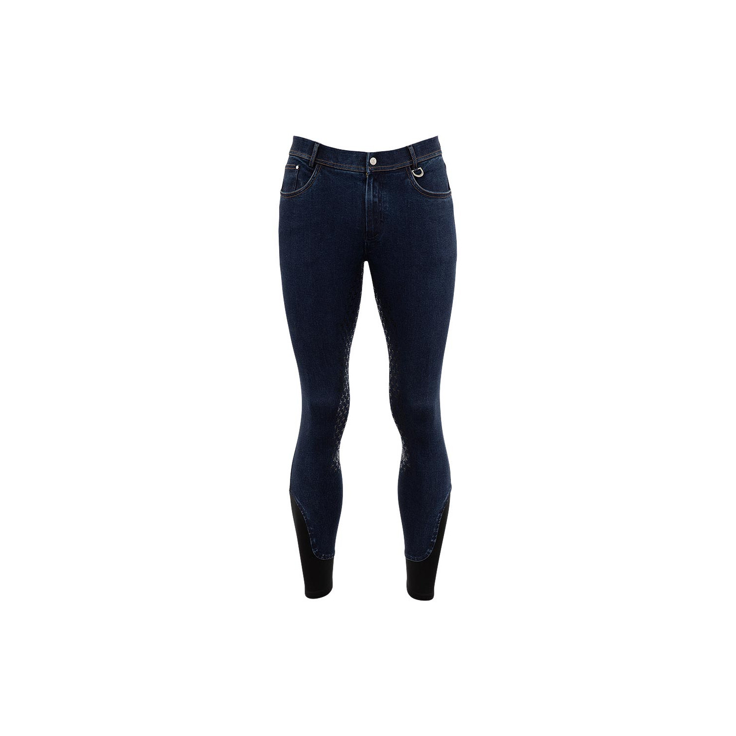 Reithose Mathieu Herren Silikonbesatz in Dark Denim
