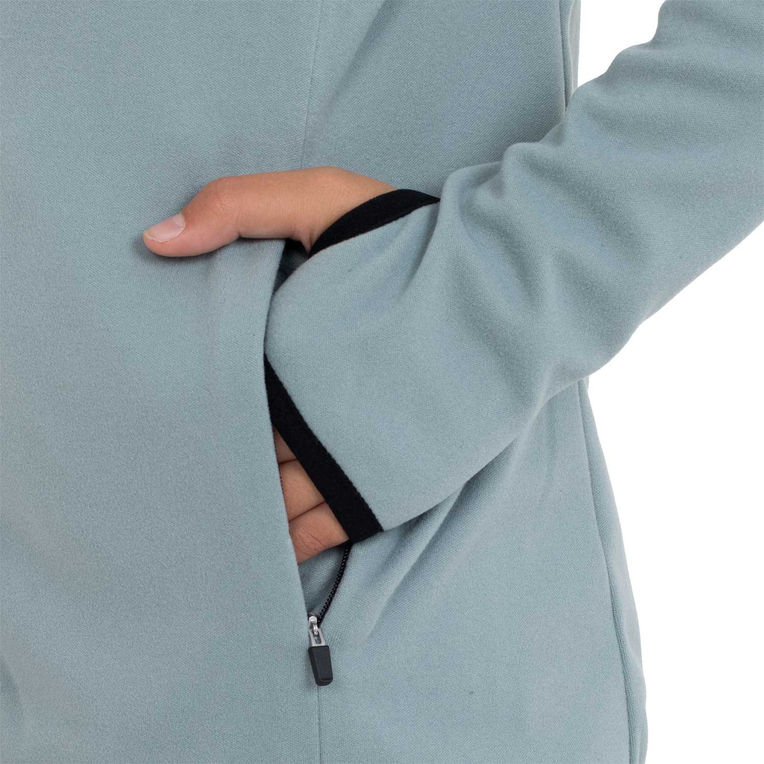 Kinder-Fleece-Hoodie Unisex mit Reißverschluss