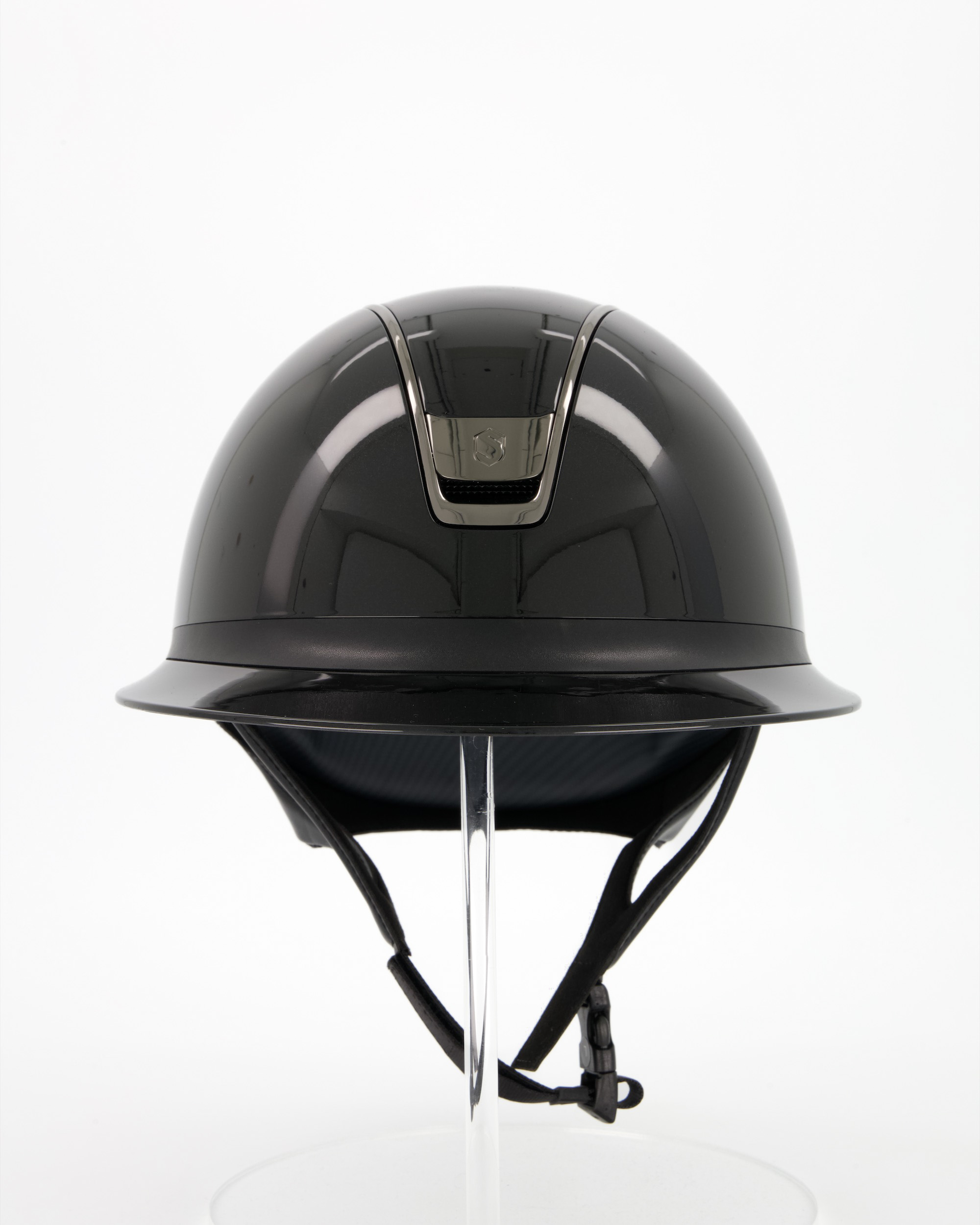 Riding helmet 2.0 Miss Shield Shadowglossy Chrome Black in black