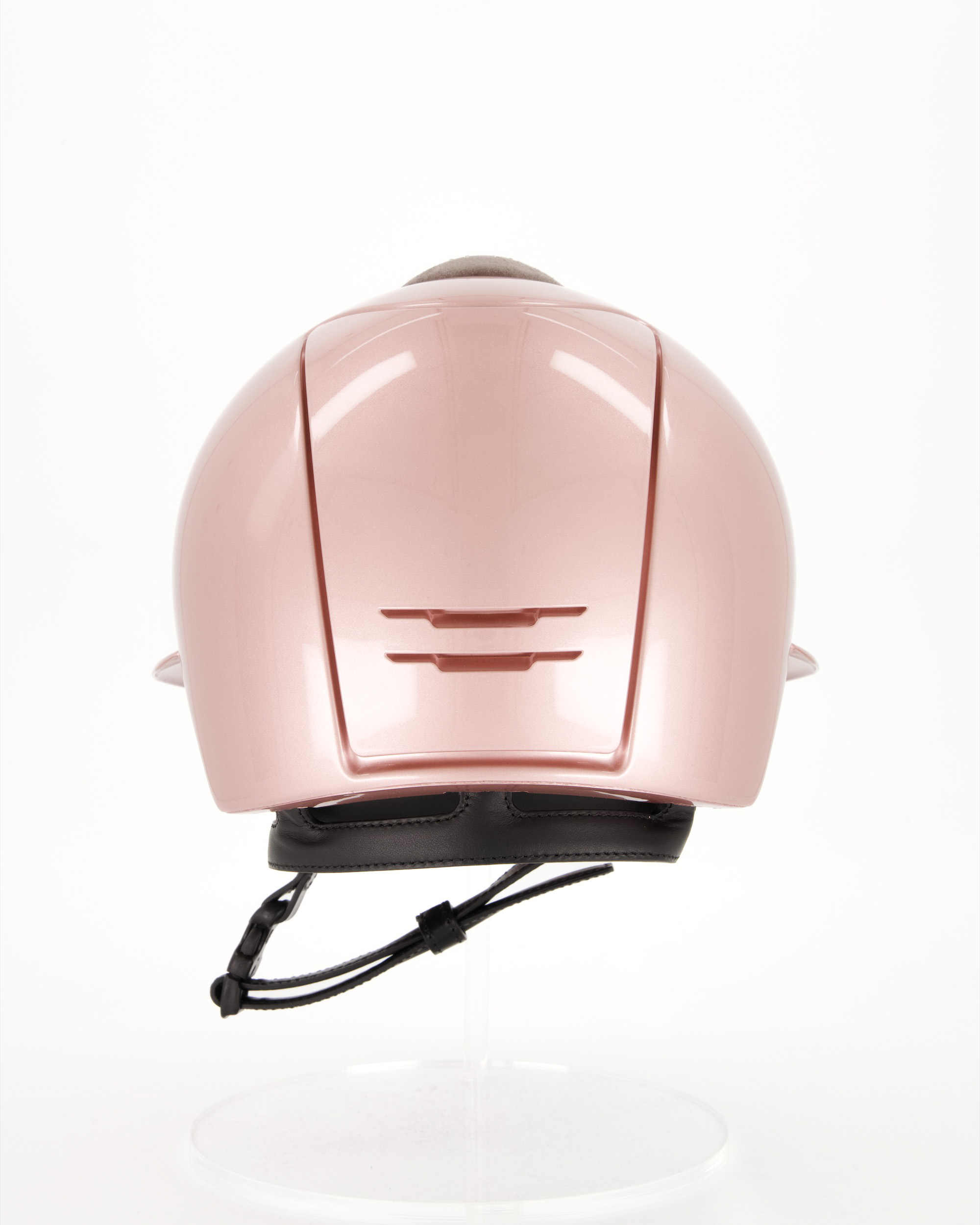 Riding helmet Cromo 2.0 Diamond Polo Suede Grey in pink