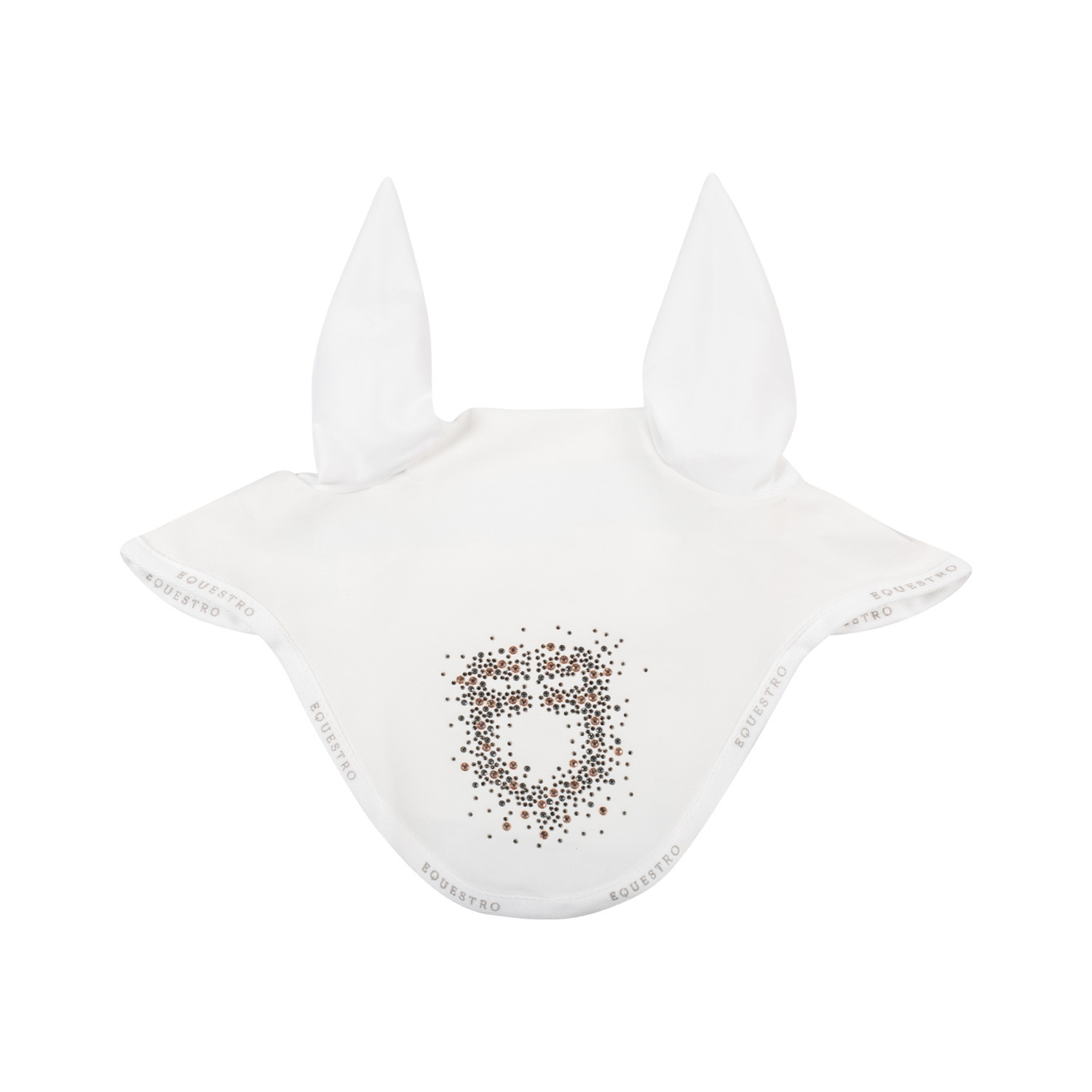 Fliegenhaube aus technischem Gewebe mit Glitzer-Logo