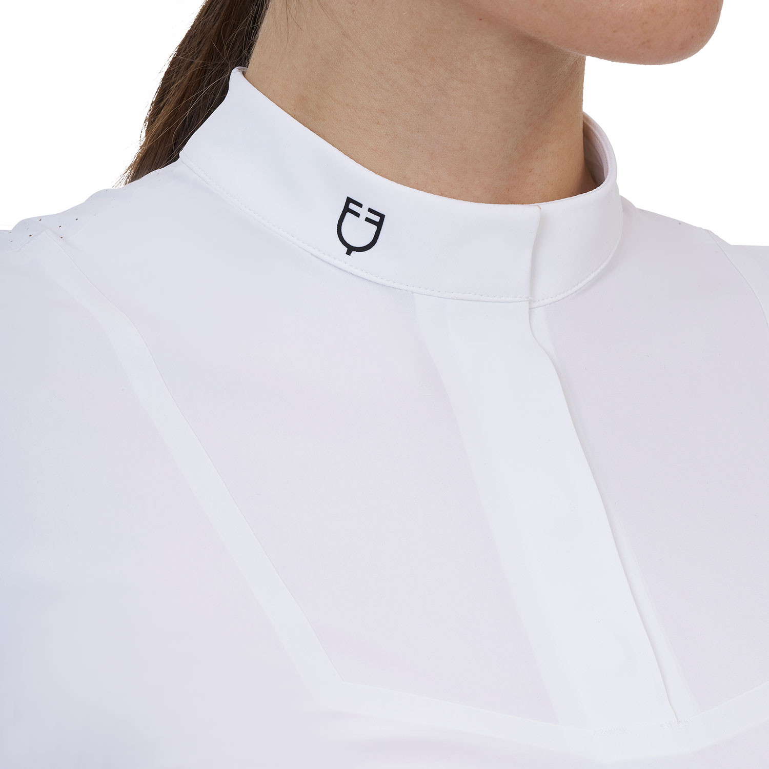 Damen-Turnierpoloshirt mit kurzen Ärmeln und Knöpfen