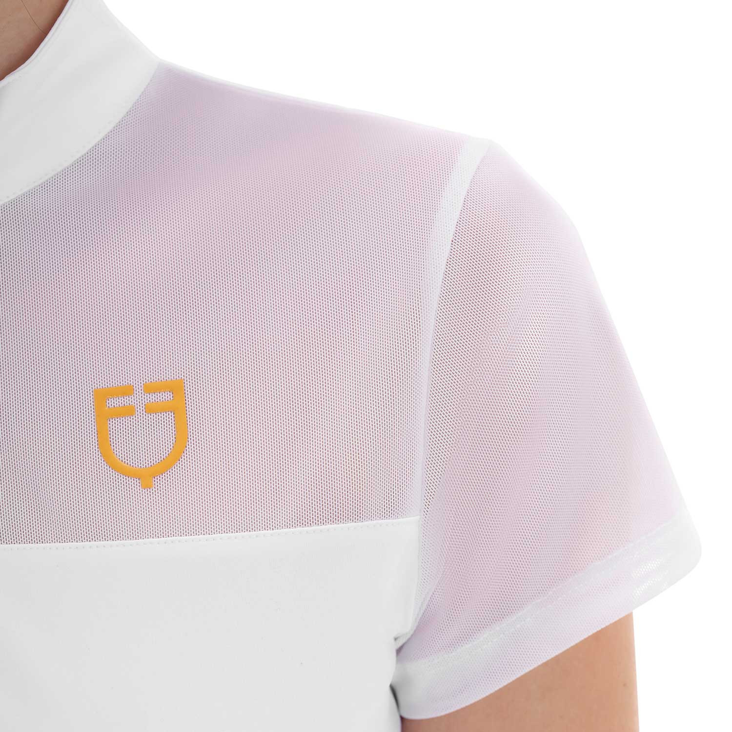 Damen-Trainingspolo mit Mesh-Einsätzen