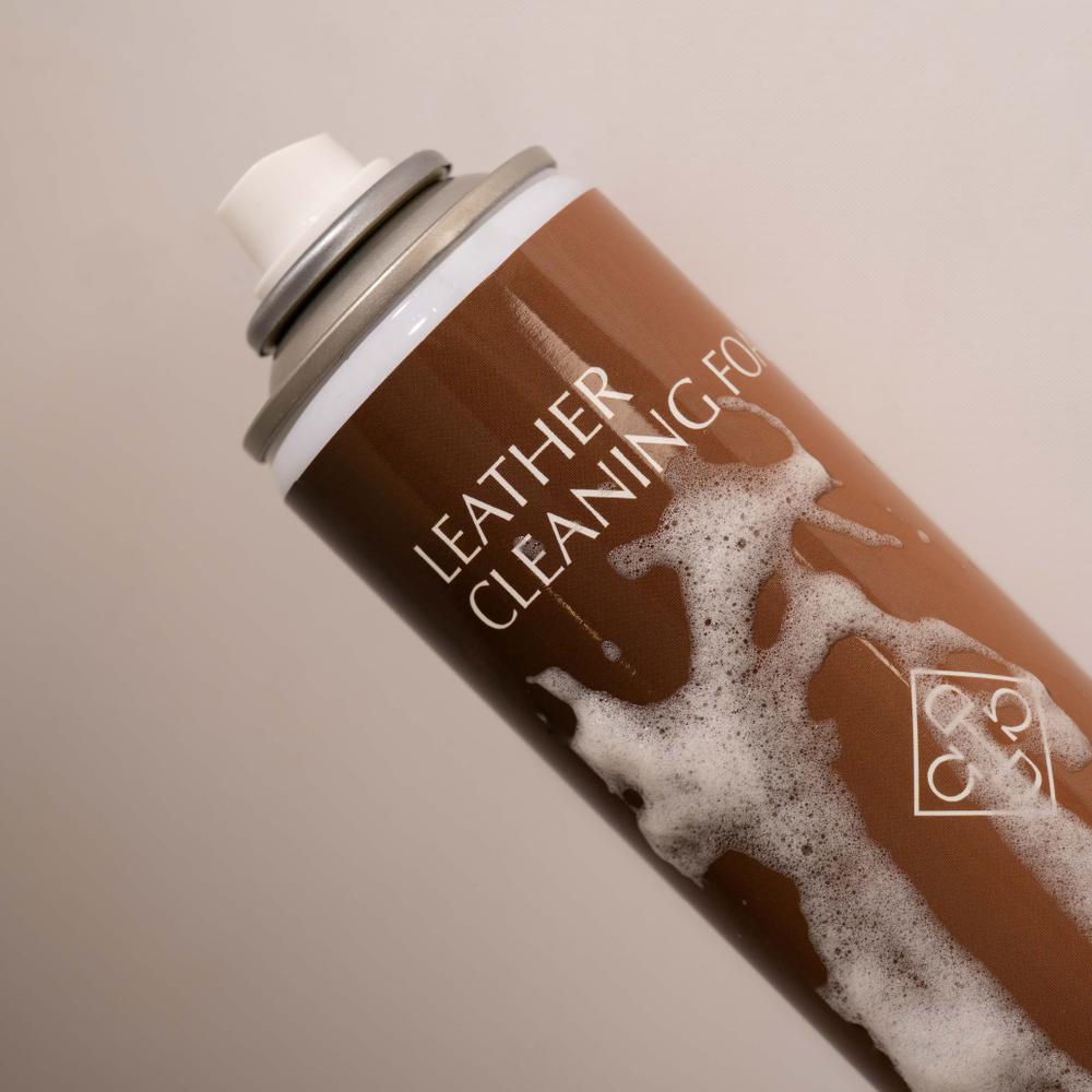 Leather cleaning foam