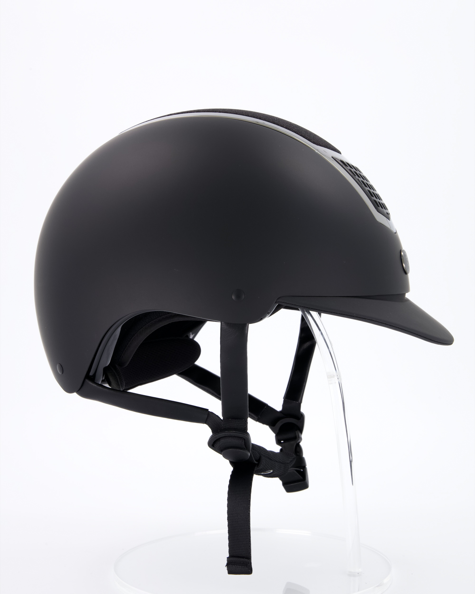 Riding helmet Lambda Glitter in black/gunmetal